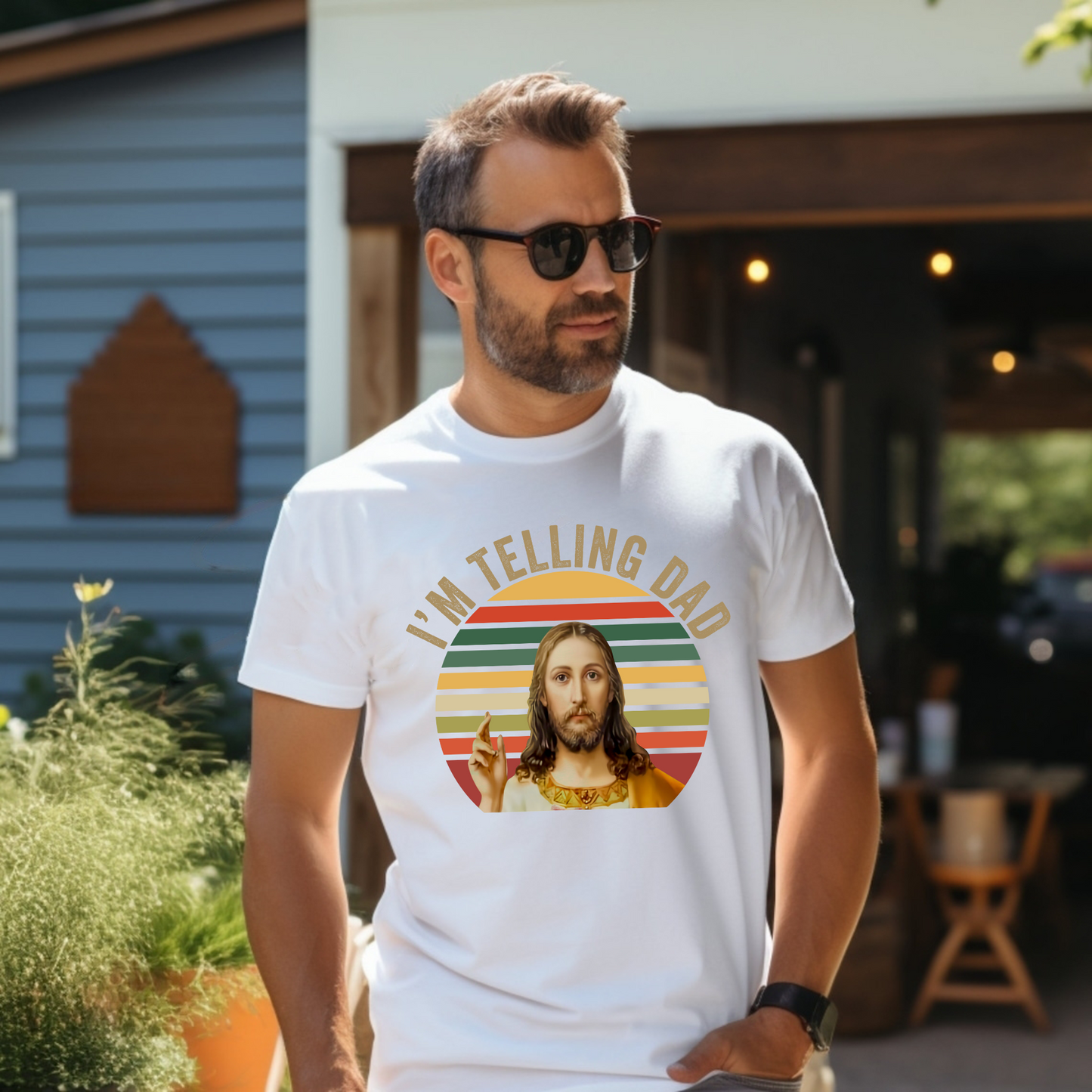 "Ich Sage Es Papa" T-Shirt - Lustiges Jesus Meme für Religiöse Geschenke