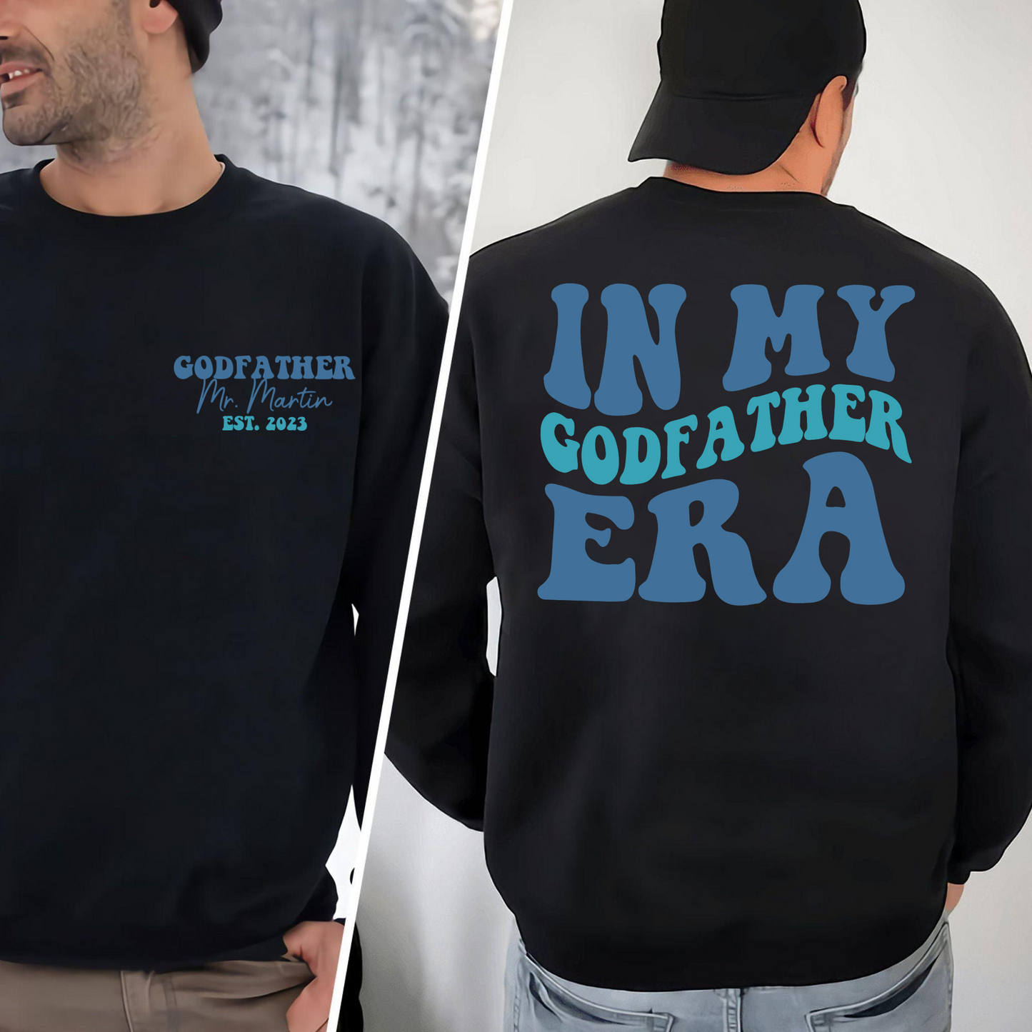 Personalisierter Patenonkel-Sweatshirt - Einzigartiges Geschenk