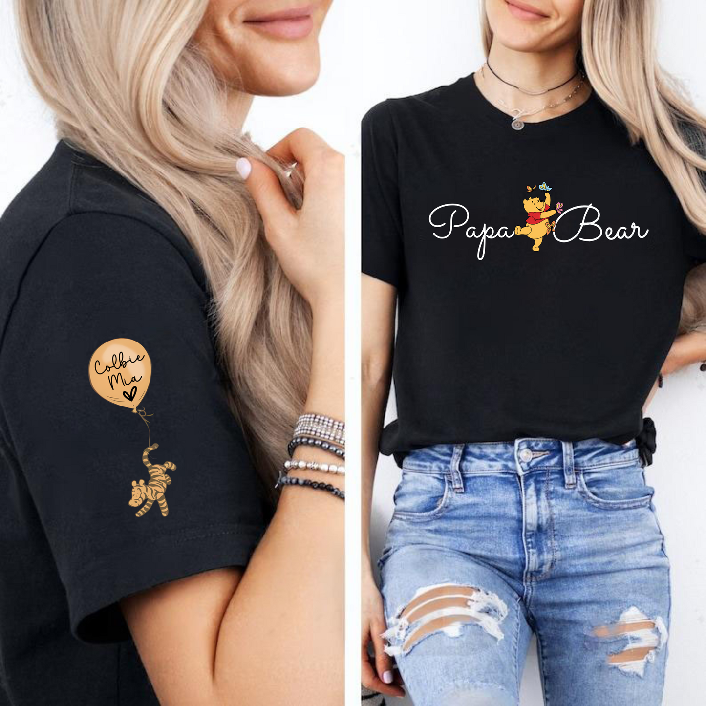 "Papa-Bär" Personalisiertes -Shirt - Ein Geschenk für Väter
