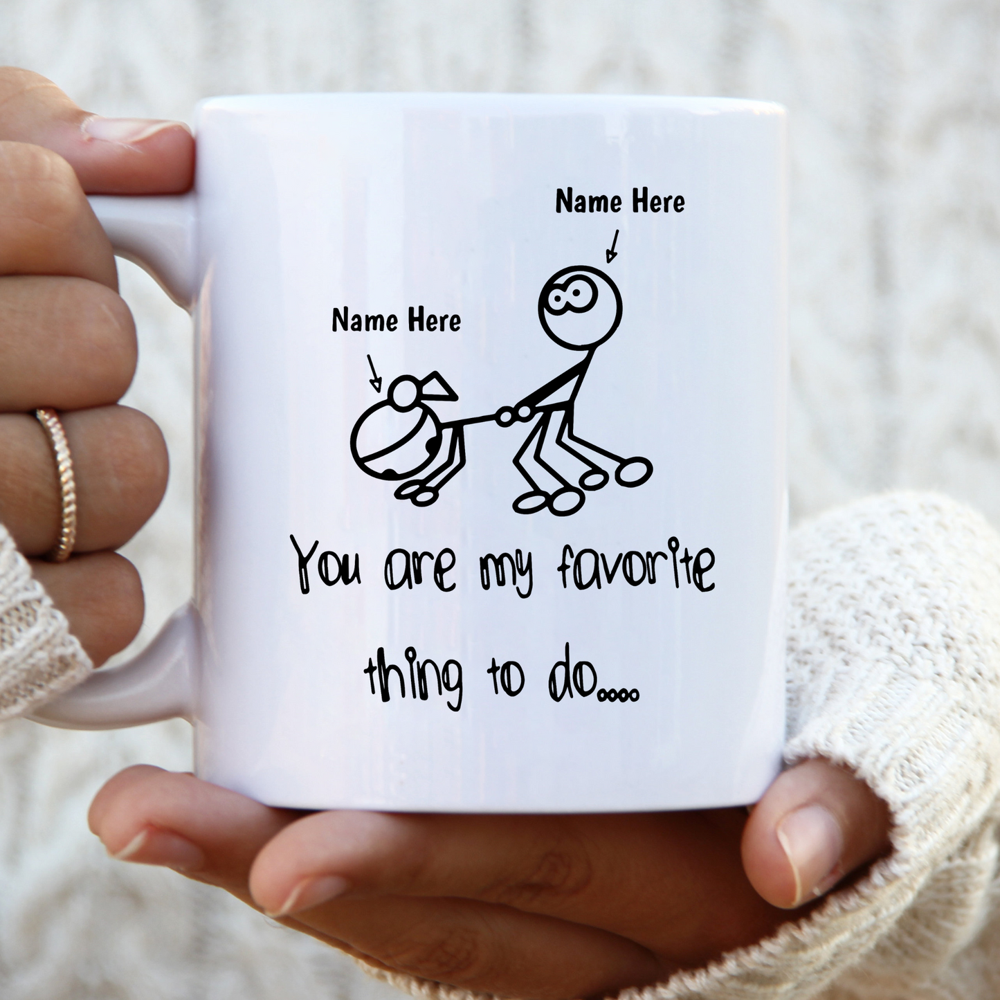 Lieblingsmoment – Personalisierte Lustige Tasse für Sie