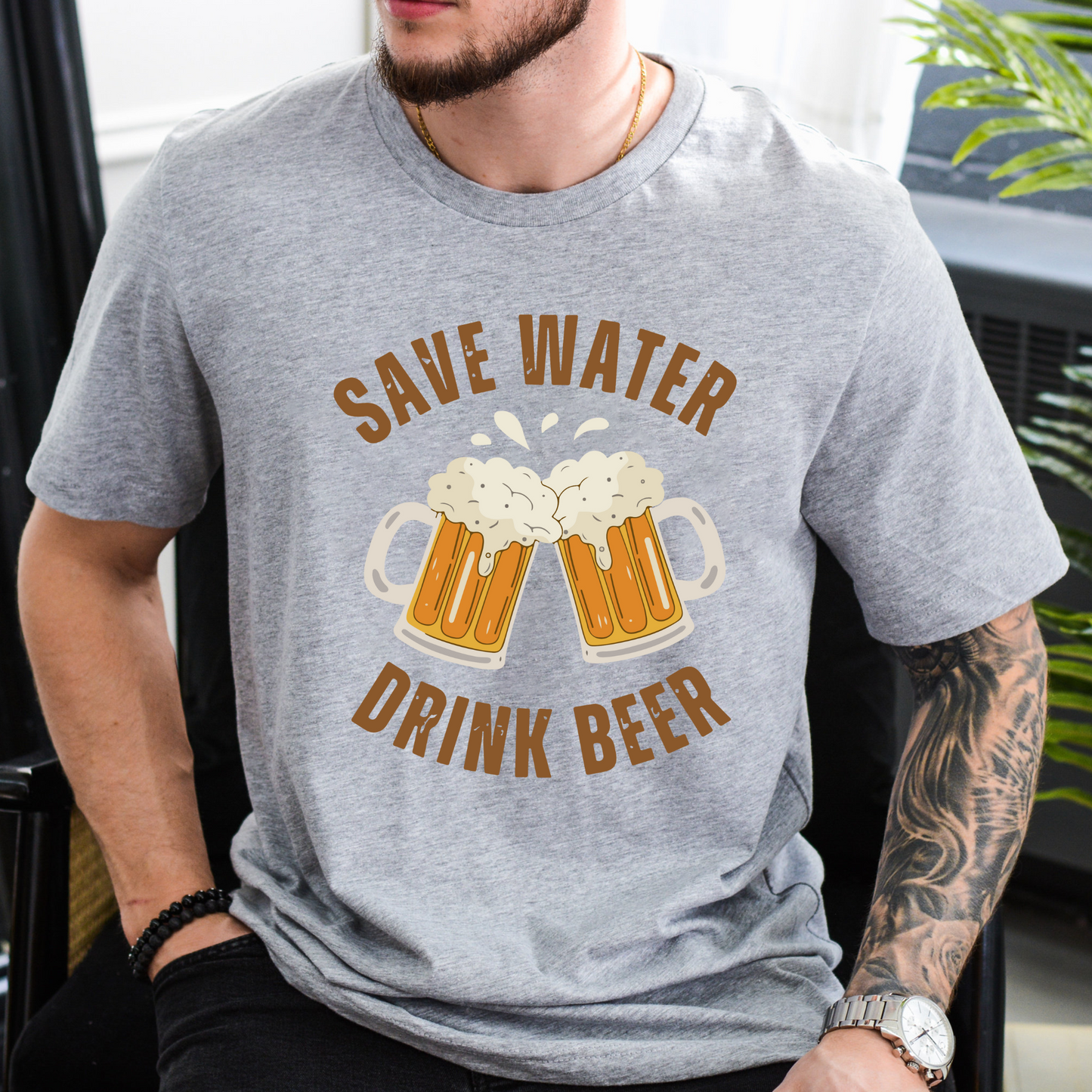 Biergenuss - Lustiges Sommer-T-Shirt für Ihn