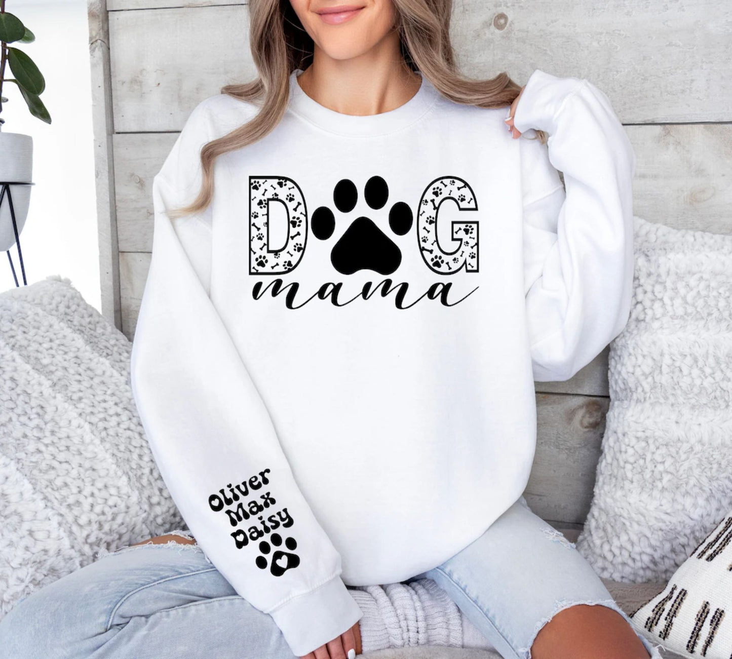 Personalisierter Dog Mama Hoodie - Geschenk für Hundemamas