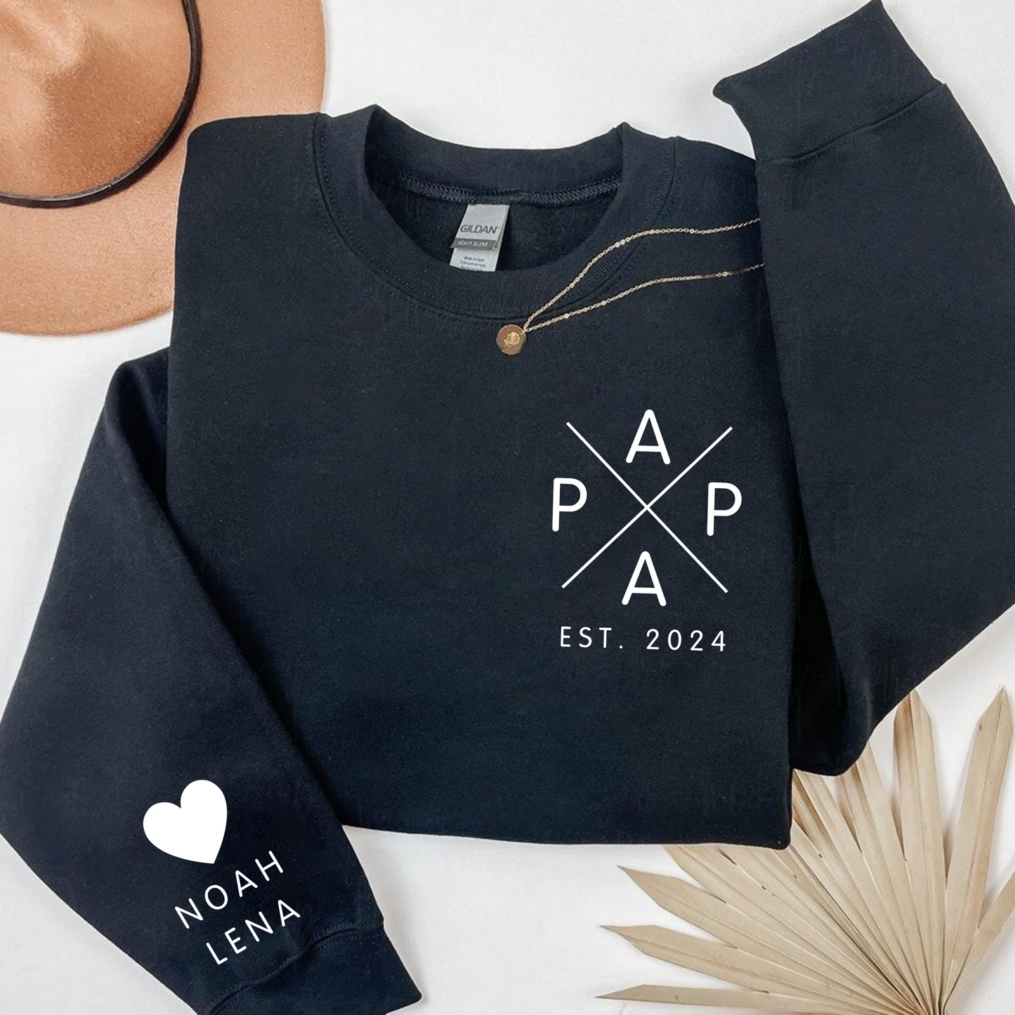 Persönliche Meilensteine & Namen Highlight Shirt - Für Papa