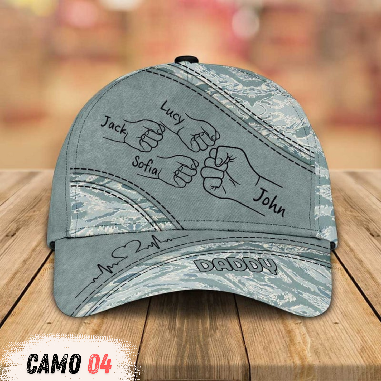 Fist Bump Daddy - Personalized Classic Cap for Father's Day