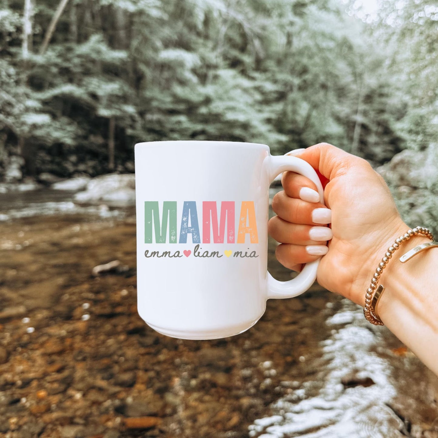 Personalisierte Mama-Tasse mit Kindernamen – Geschenk für Mama