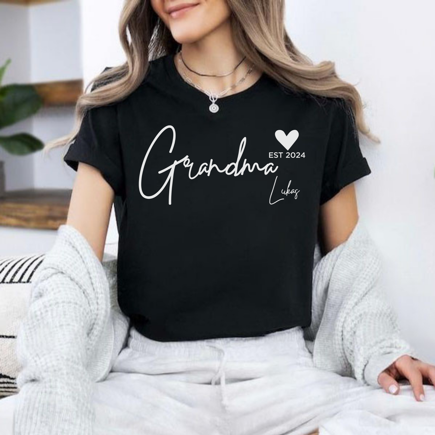 Personalisierbares Oma-Shirt – Dein Name, Dein Jahr, Dein Stolz