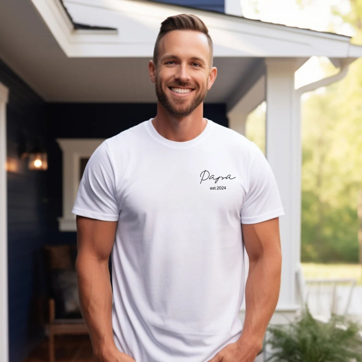 Daddy & Me: Dad and Mini Matching Shirts, Personalized Dad T-Shirt and Baby Bodysuit