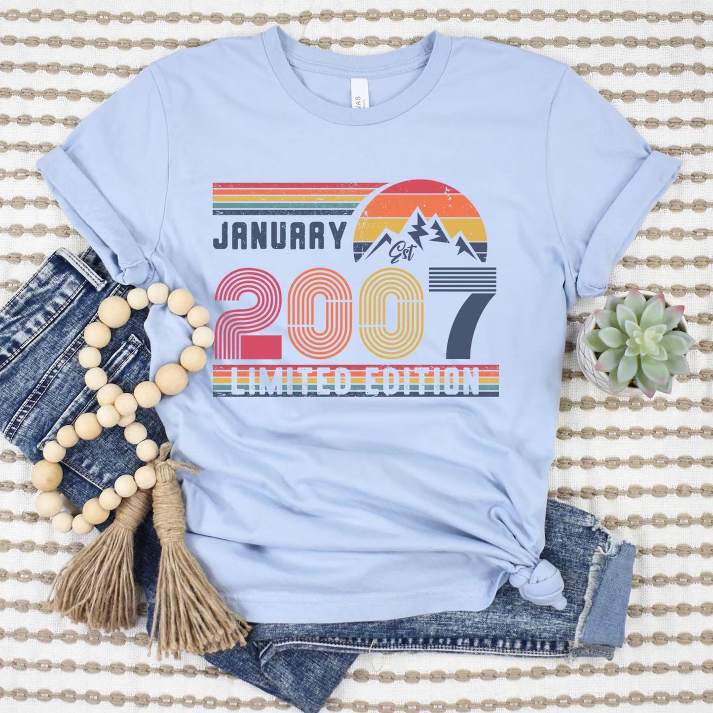 Retro-Geburtstags-Shirt – Personalisiertes Geburtstagsgeschenk mit Jahreszahl