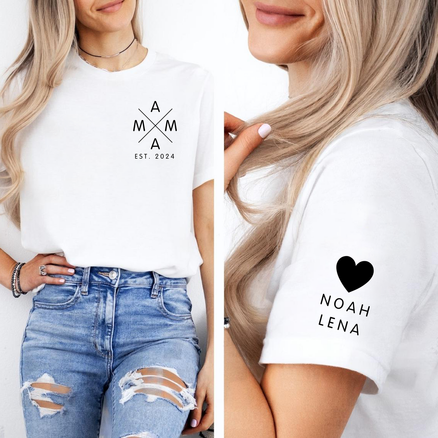 Customizable Love & Milestone Mama Tee