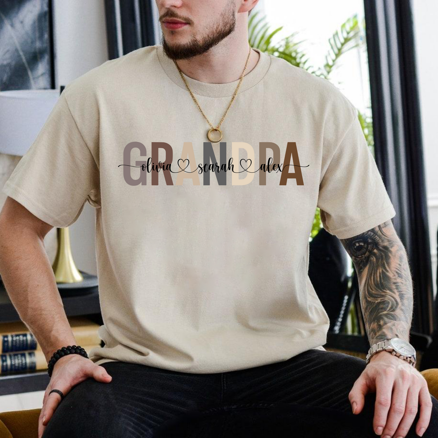 Personalisiertes Opa-Sweatshirt – Geschenk mit Individuellen Namen für den Vater