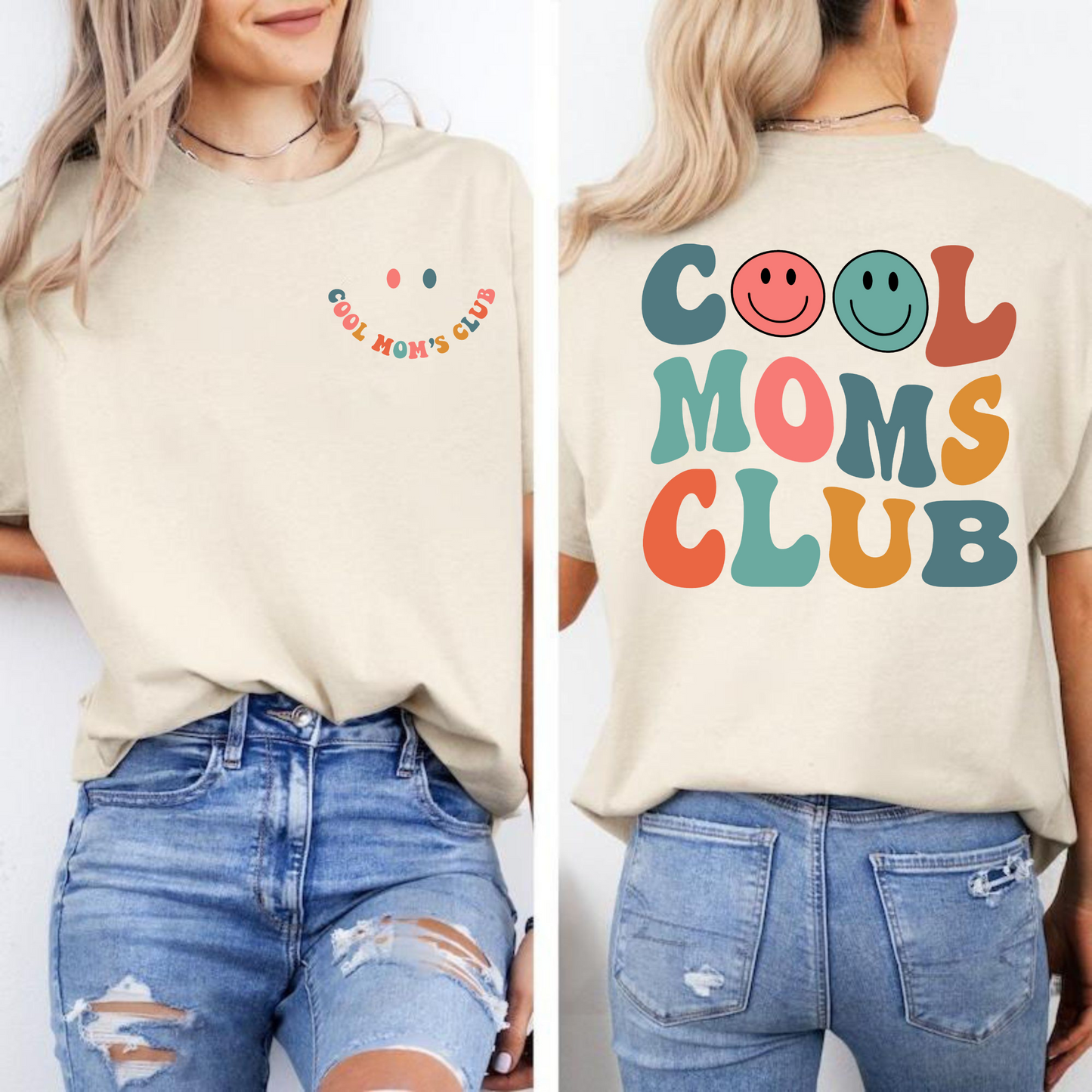 Cool Moms Club Trend-Shirt, Mütter-Modestatement