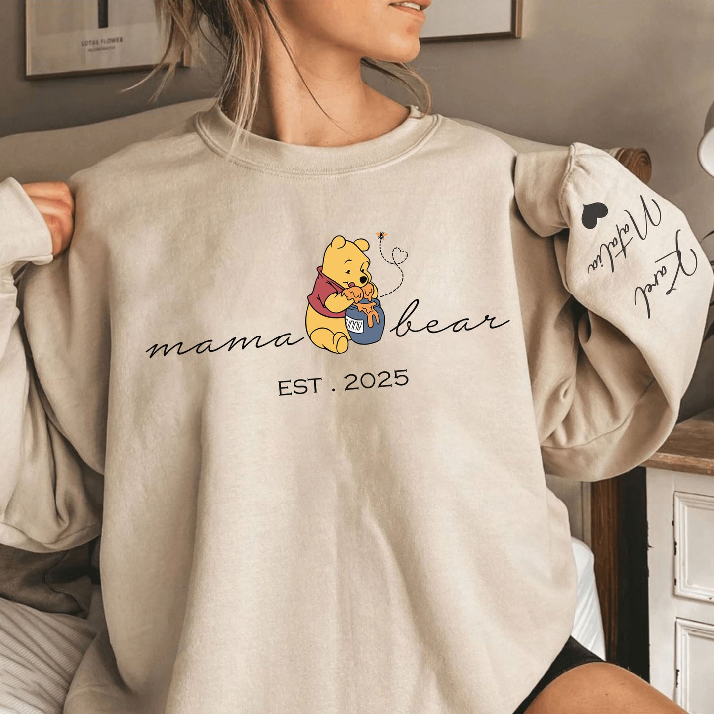 Mama Bear - Personalisiertes Familienliebe Design mit Ihrem Spezialjahr