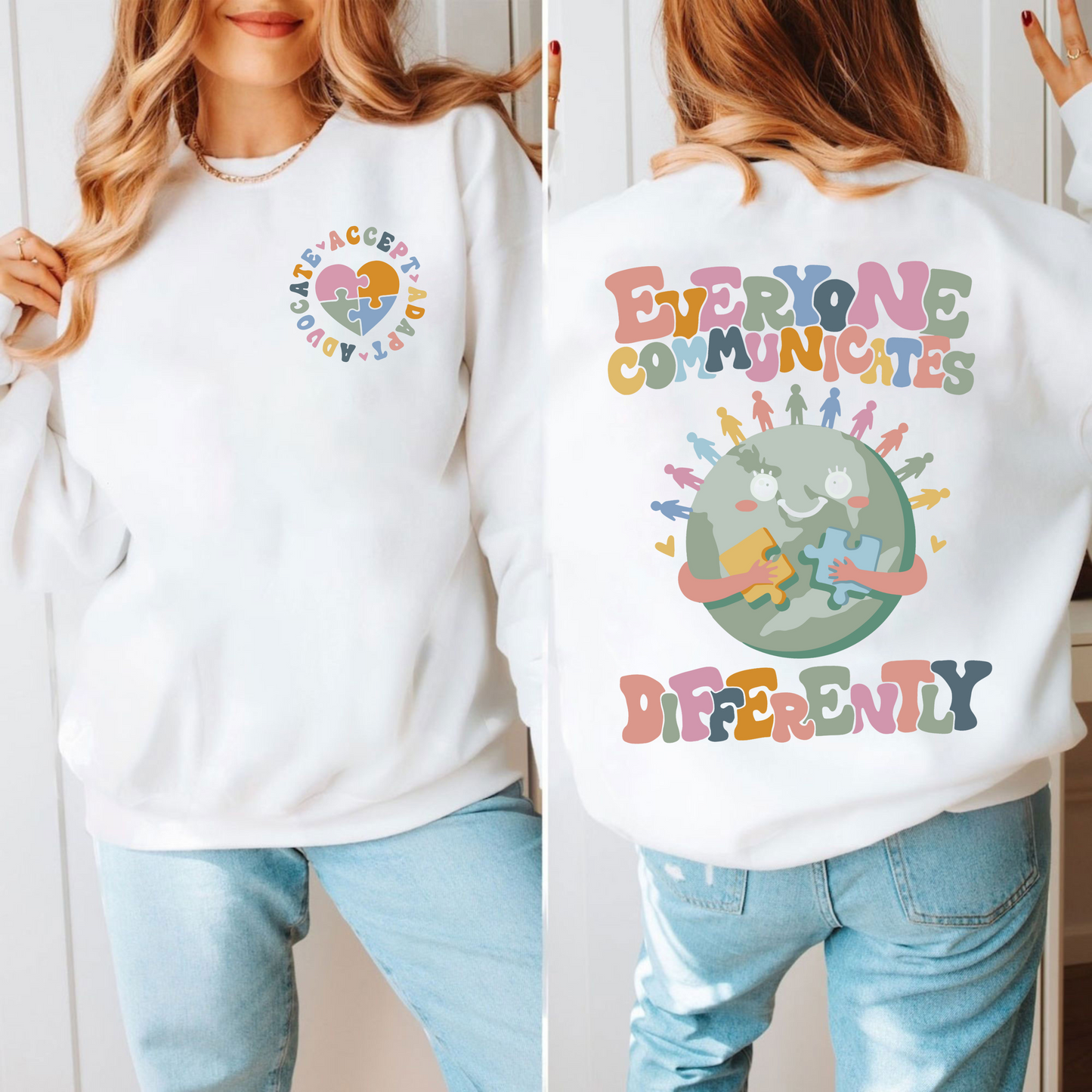 Embrace Diversity - Support Autism Awareness Message Apparel
