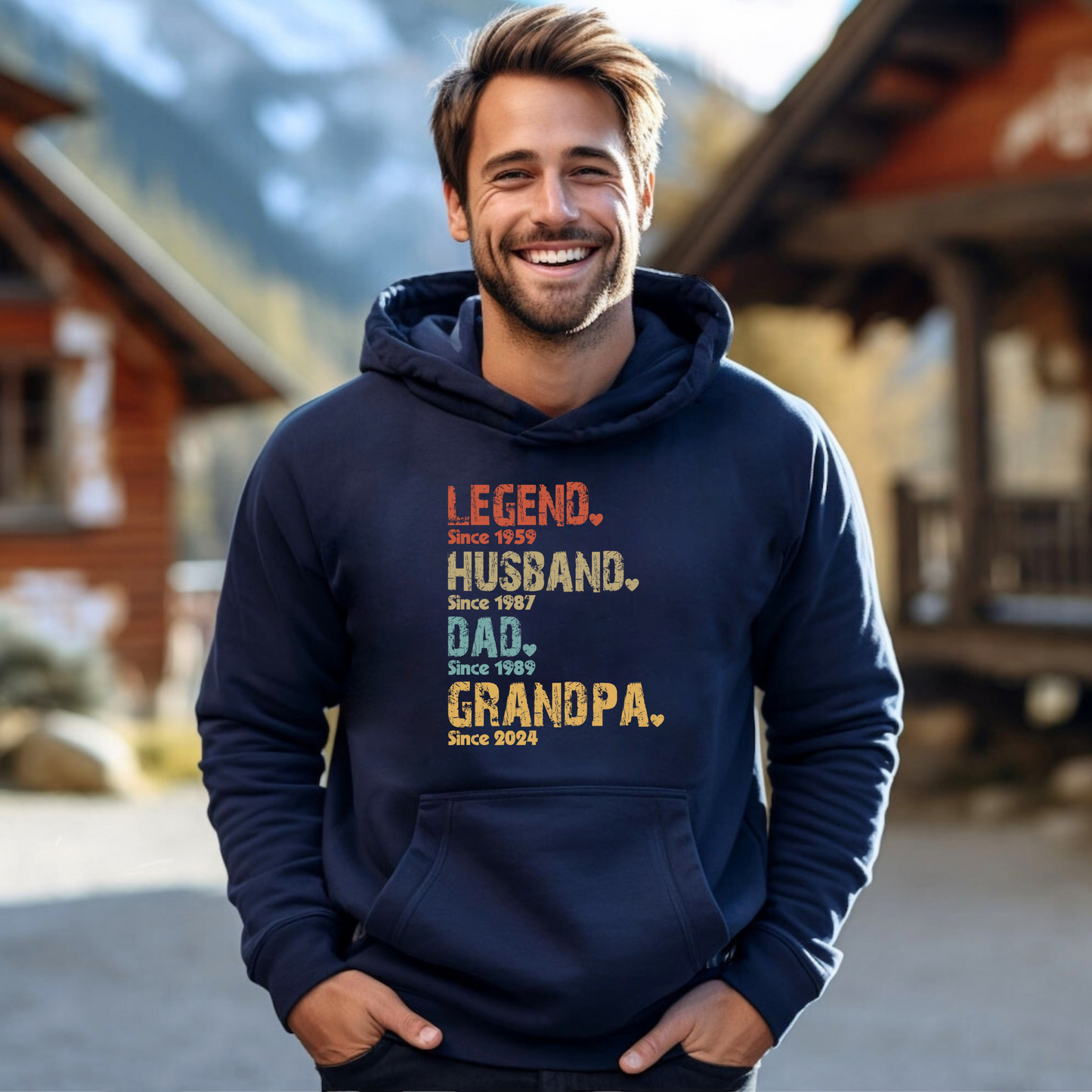 Custom Tribute Hero Men's Shirt – Celebrate His Legacy with Titles and Years