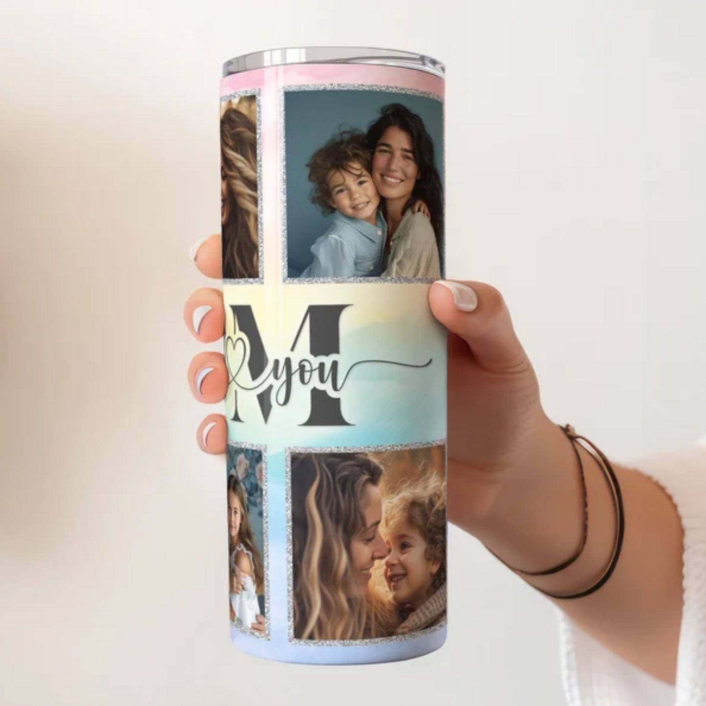 Personalisierter Mama Tumbler mit Foto - Individuelle Tumbler für Mama