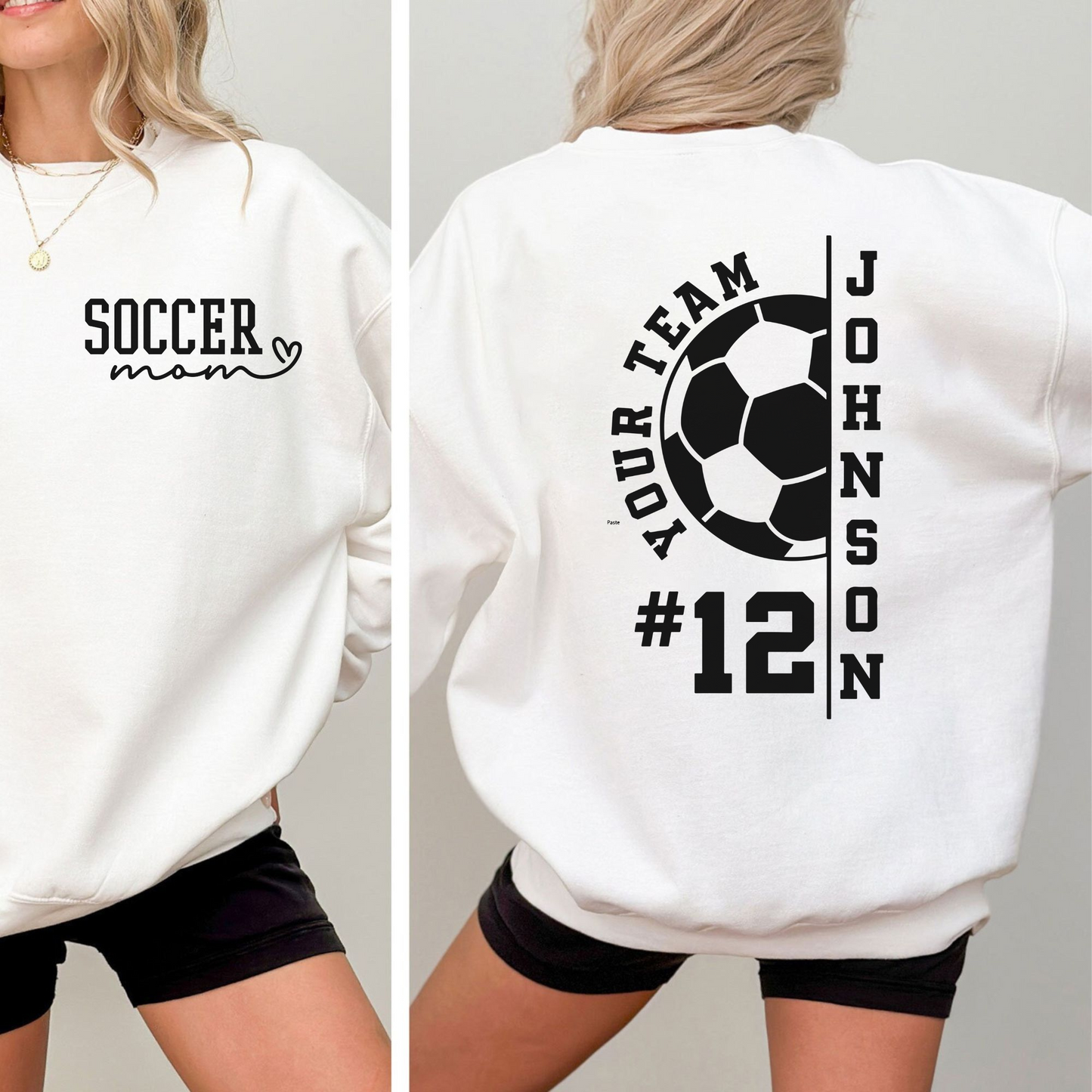 Personalisierte Fußballfan-Liebe – Geschenk für Mütter am Spieltag