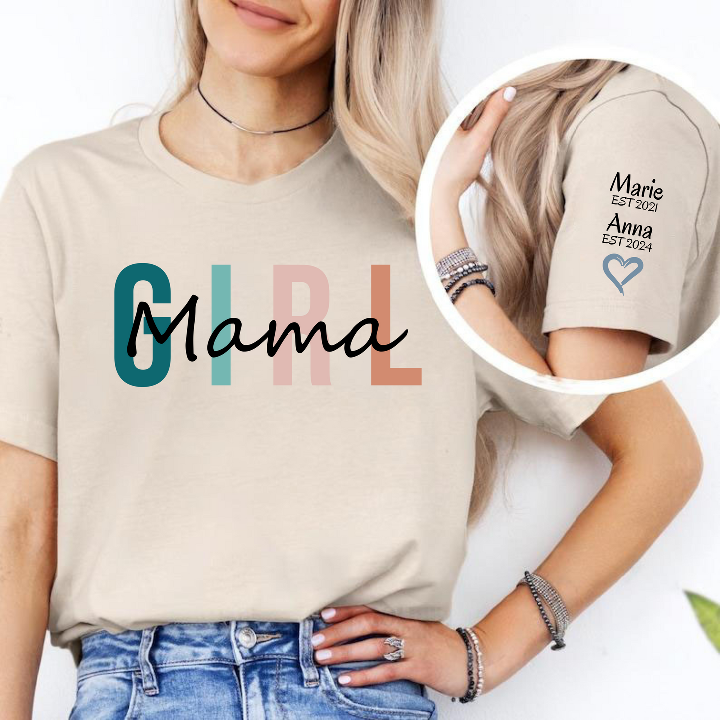 Mama & Töchter Lebensfreude, Persönliches Jubiläumsshirt