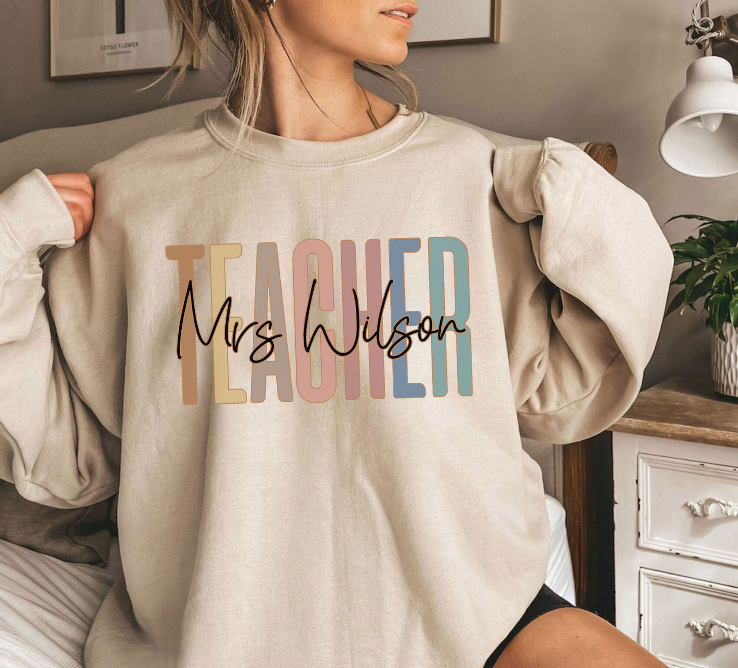 Benutzerdefinierte Lehrkräfte Sweatshirt - Geschenke für Lehrkräfte
