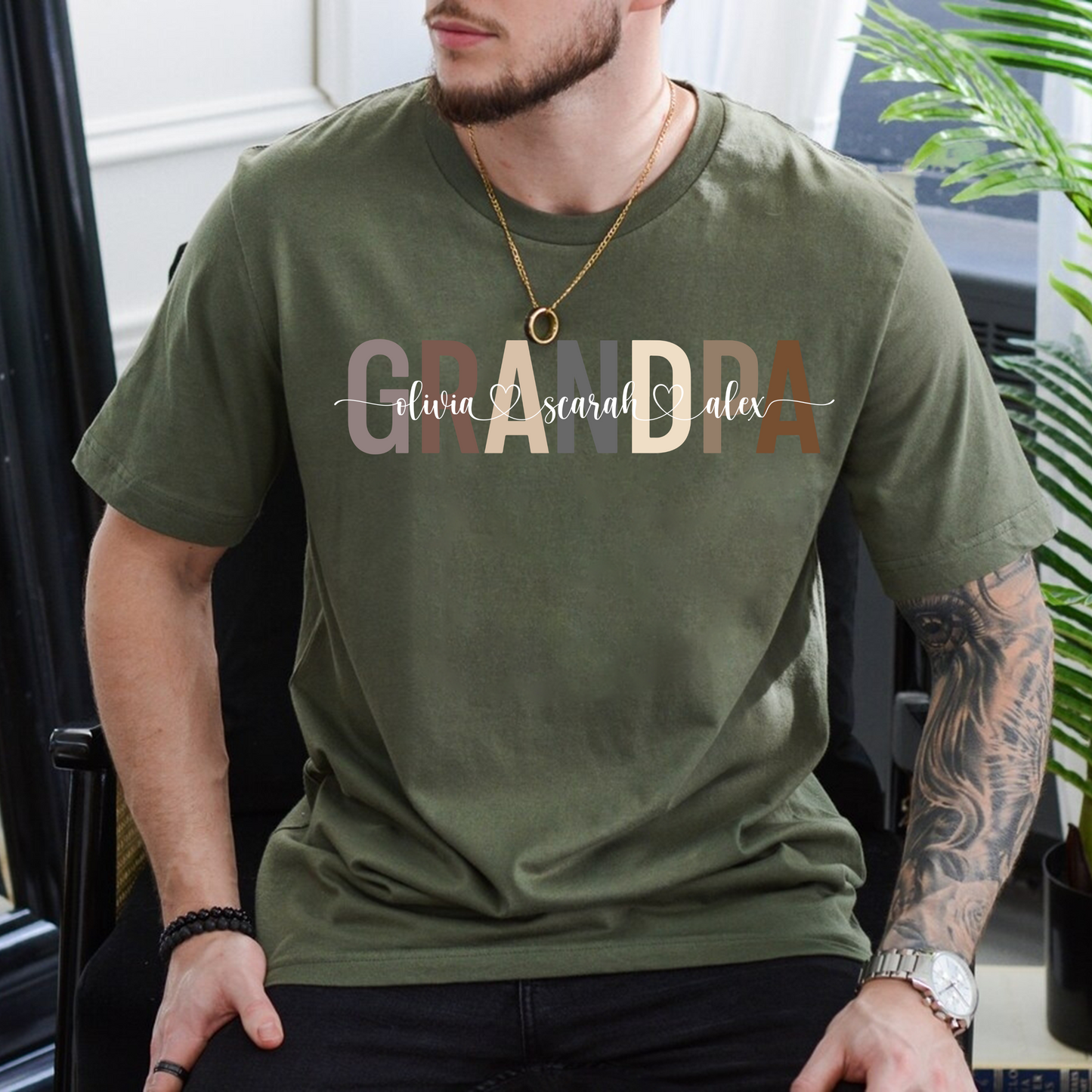 Personalisiertes Opa-Sweatshirt – Geschenk mit Individuellen Namen für den Vater