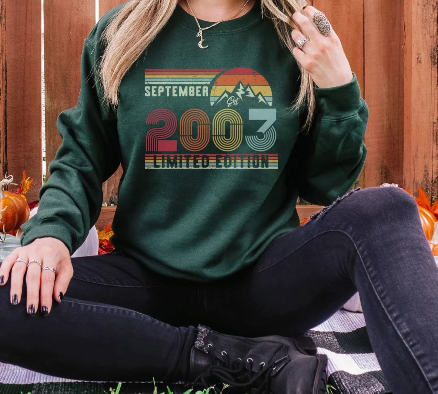 Geburtstagsjahr-Sweatshirt für Frauen oder Männer - Personalisiertes Geburtstagsgeschenk