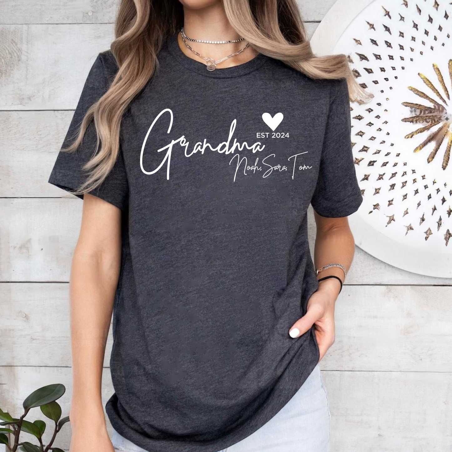 Personalisierbares Oma-Shirt – Dein Name, Dein Jahr, Dein Stolz