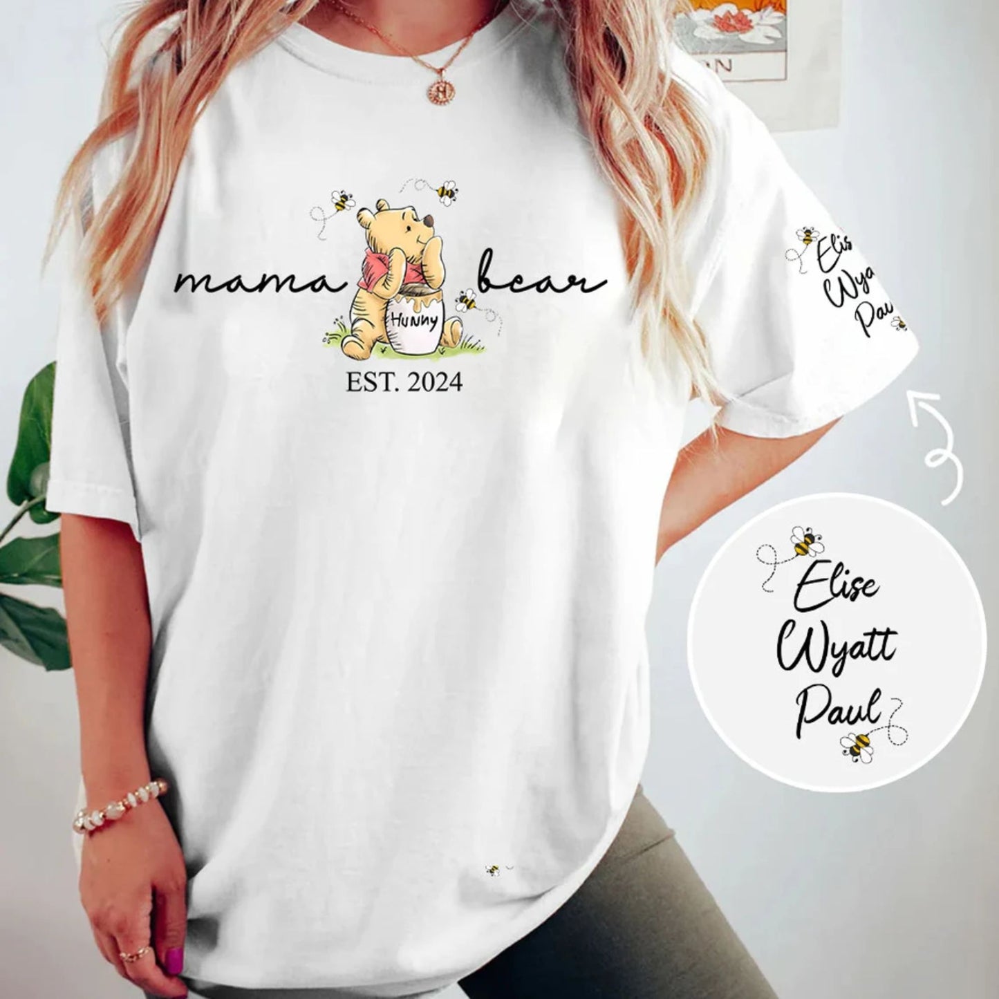 Personalisiertes süßes Mama Bär Shirt