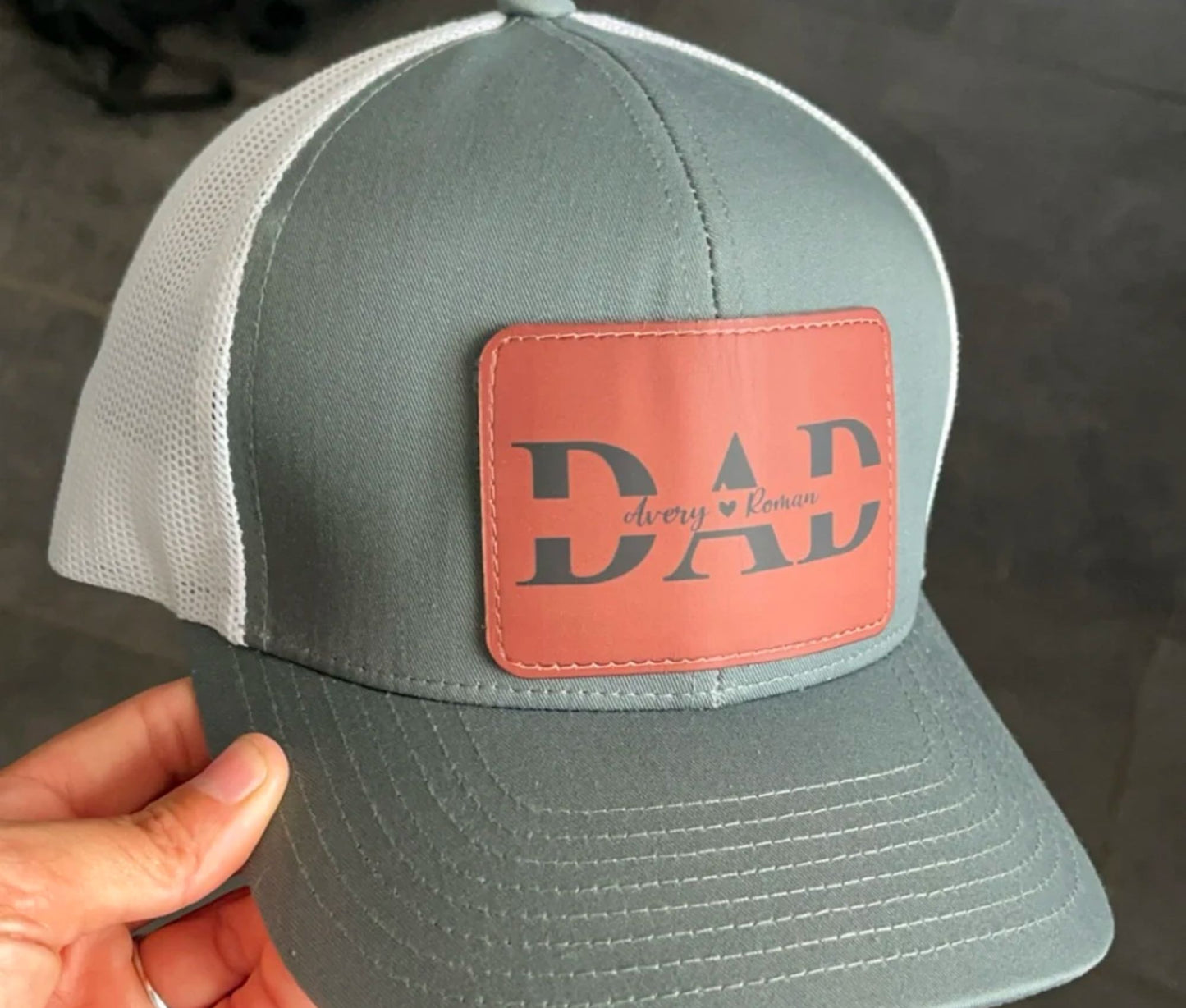 Personalisierte Papa-Mütze mit Namen der Kinder – Individuelle Papa-Mütze – Vatertagsgeschenk für Papa