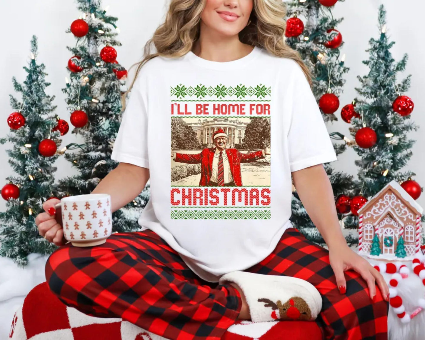 I'll Be Home for Christmas Sweatshirt - Christmas Gift