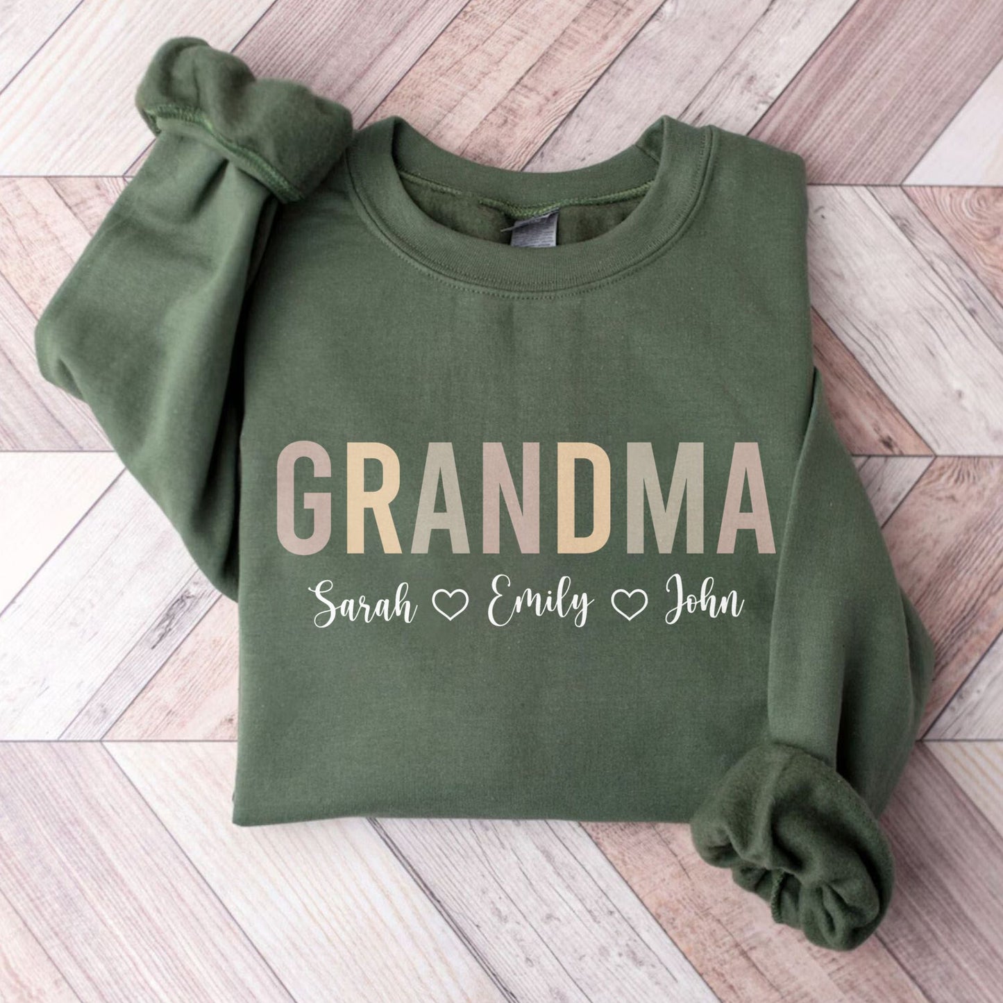 Personalisiertes Oma-Sweatshirt mit Namen, Geschenk zum Muttertag