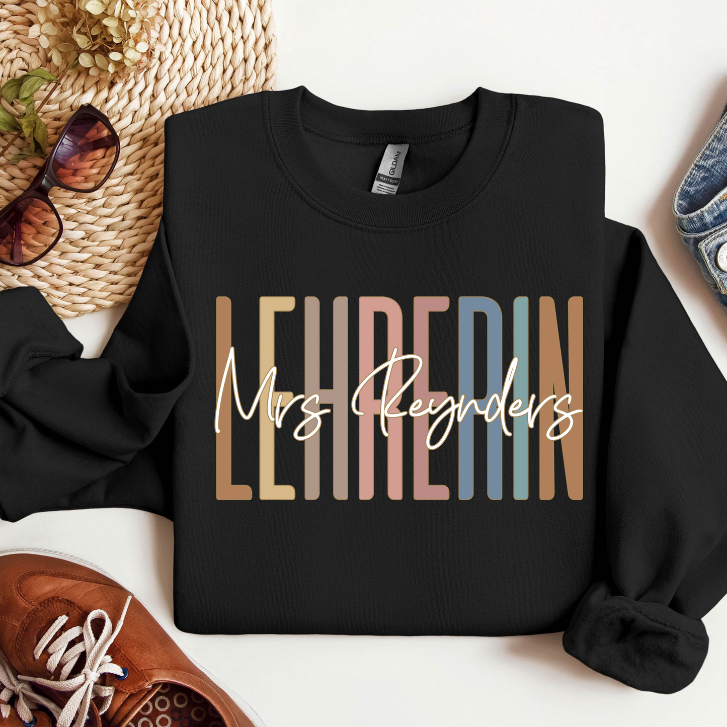 Personalisierter Retro-Spruch für Lehrer - Perfektes Dankeschön-Geschenk