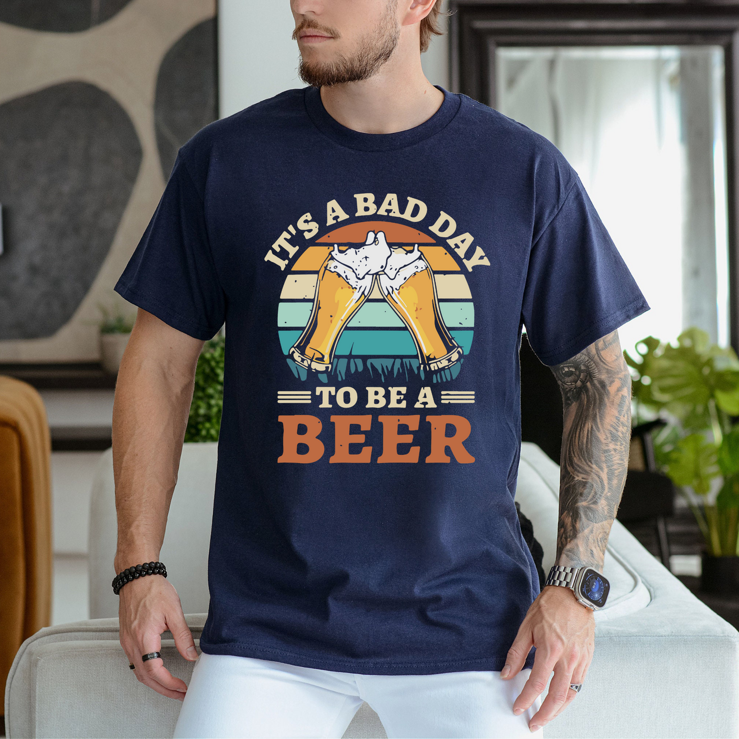 It's A Bad Day To Be A Beer - Lustiges Trinkshirt für Bierfreunde