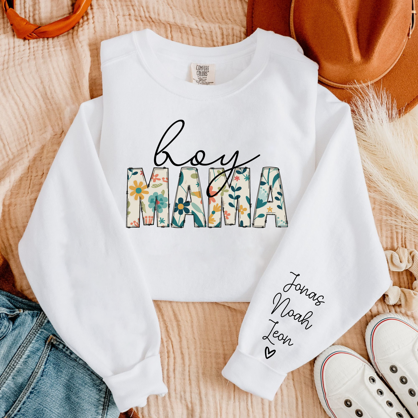 Hero's Mom - Personalized Boy Mama Shirt