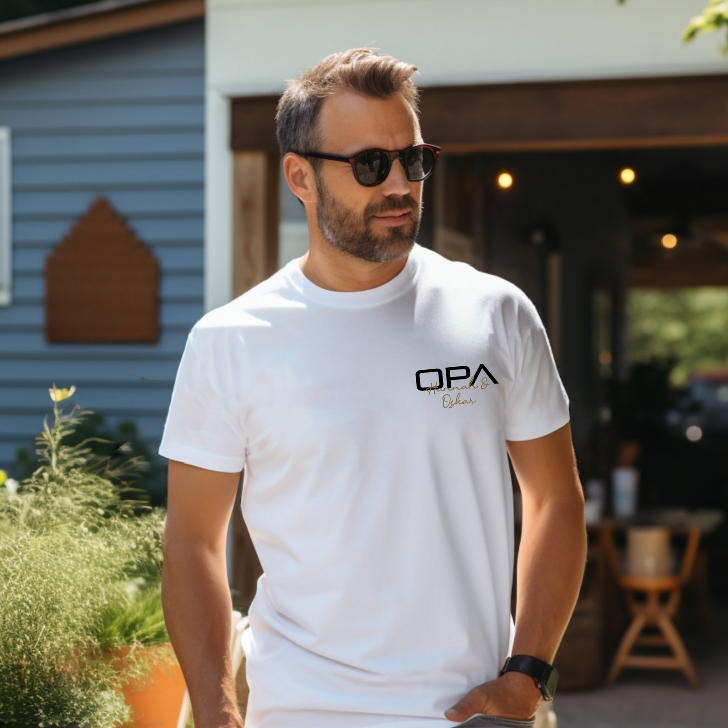 Opa Stolz Herren-T-Shirt – Mit Namenszug