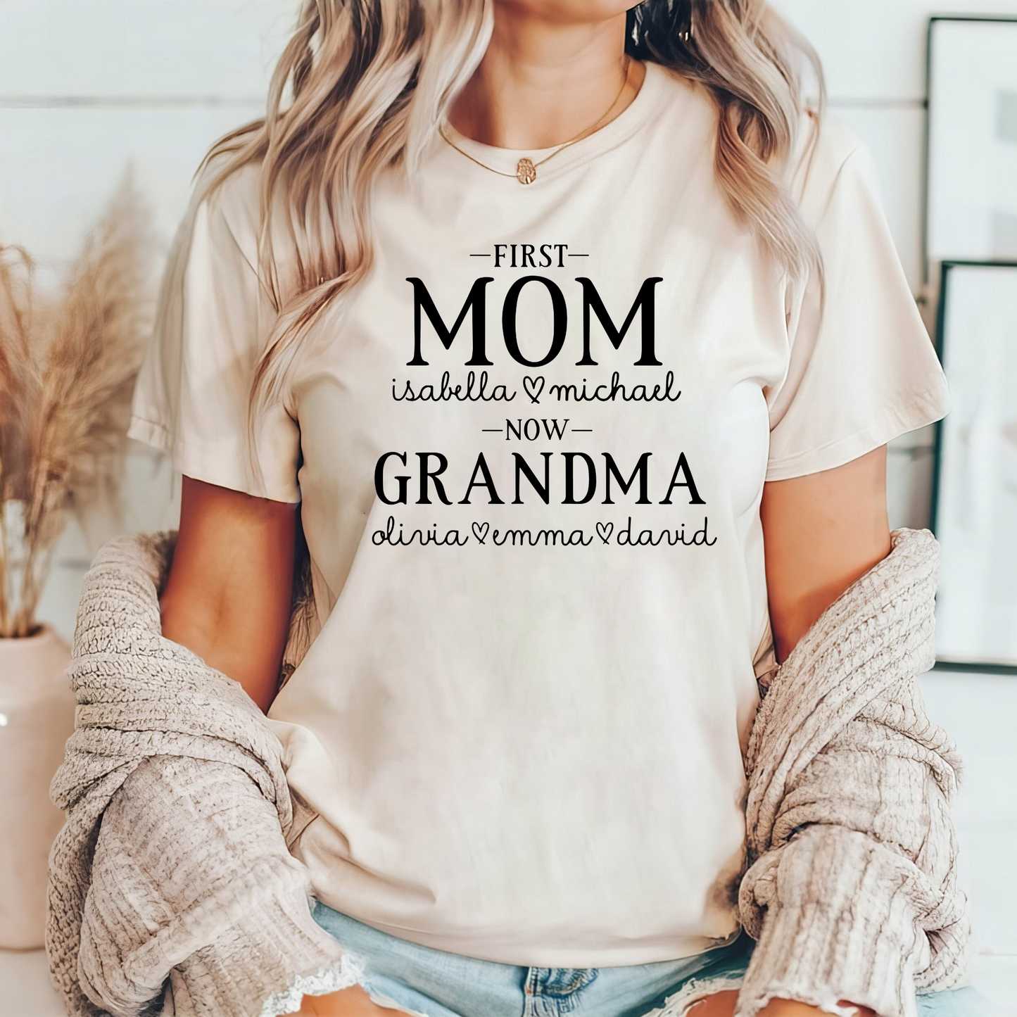 Personalisiertes Mama und Oma Shirt - Geschenk zum Muttertag