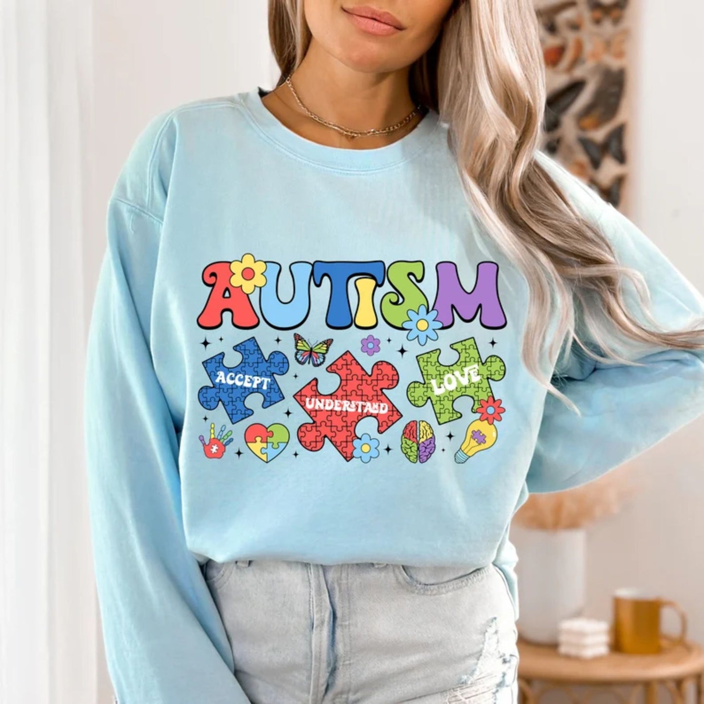 Retro Autism Shirts and Sweatshirt - Autism Mama Gift
