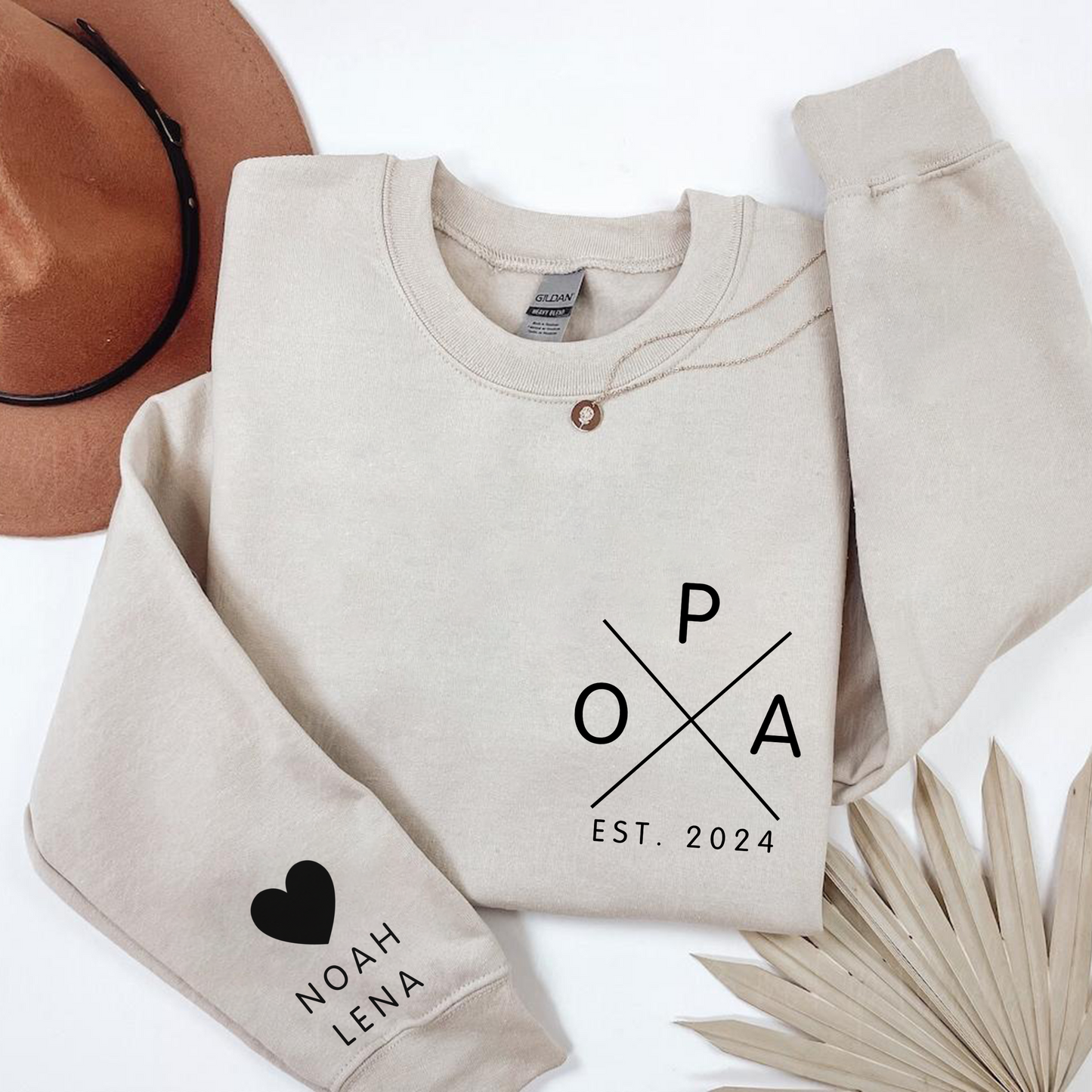 Personalisiertes Jahr Opa Shirt - Mit Herzensnamen