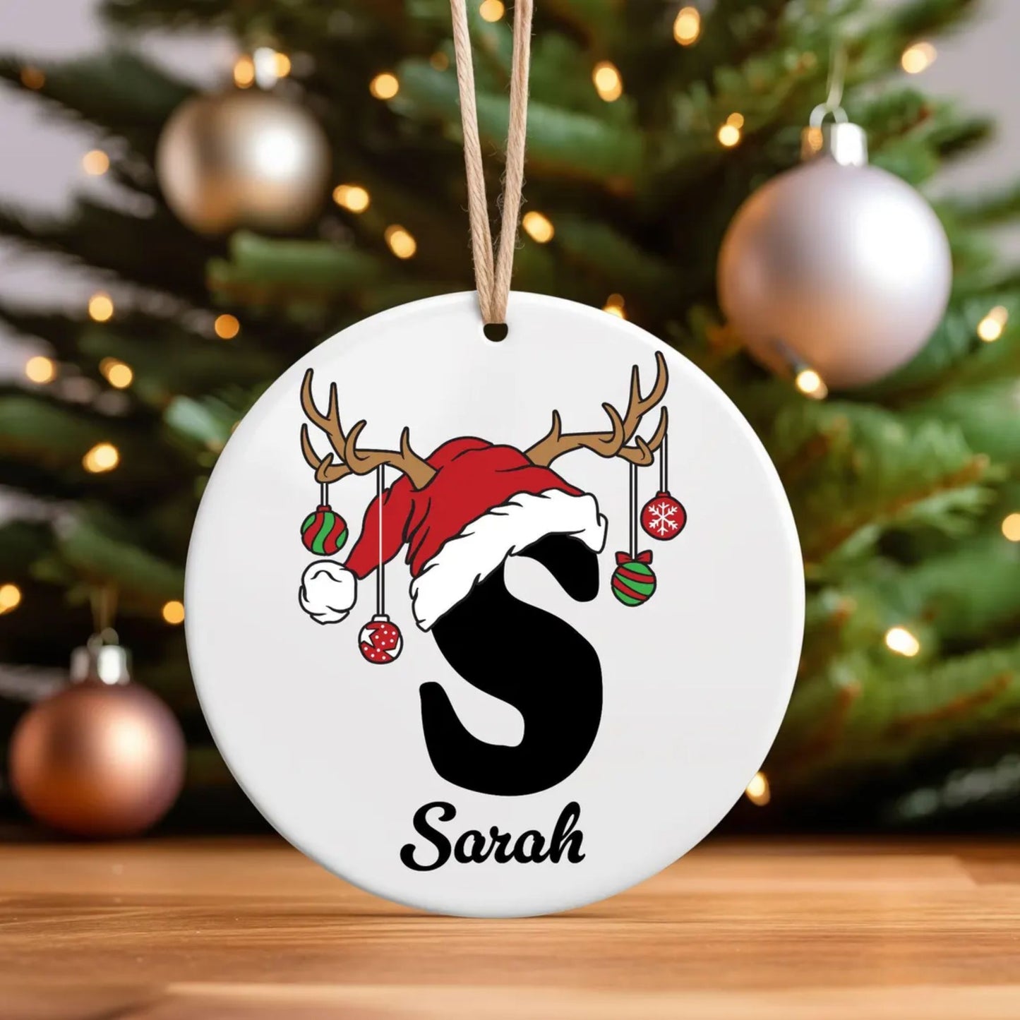 Namensbuchstaben Ornament - Familien Weihnachtsornament, Weihnachtsgeschenk
