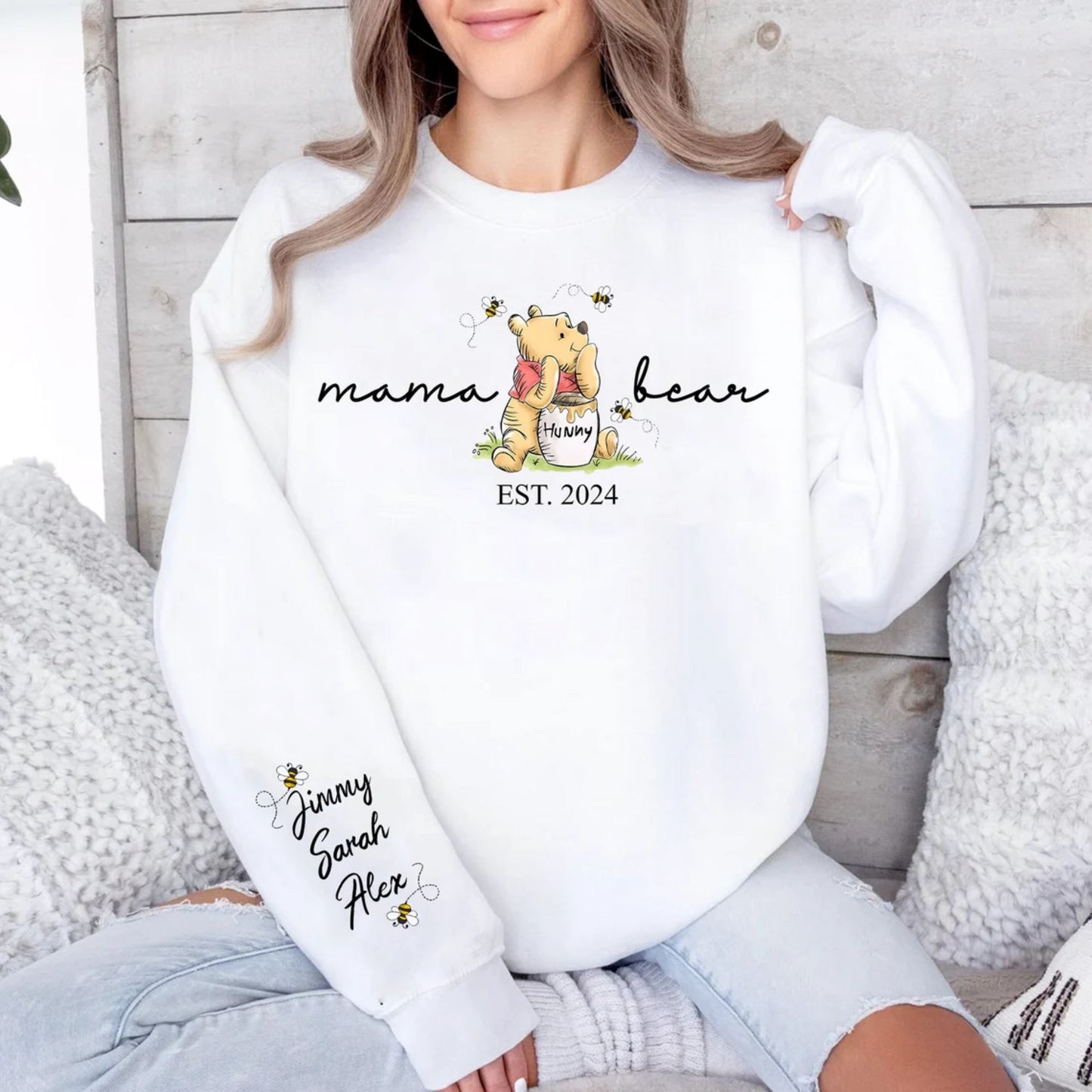 Personalisiertes süßes Mama Bär Shirt