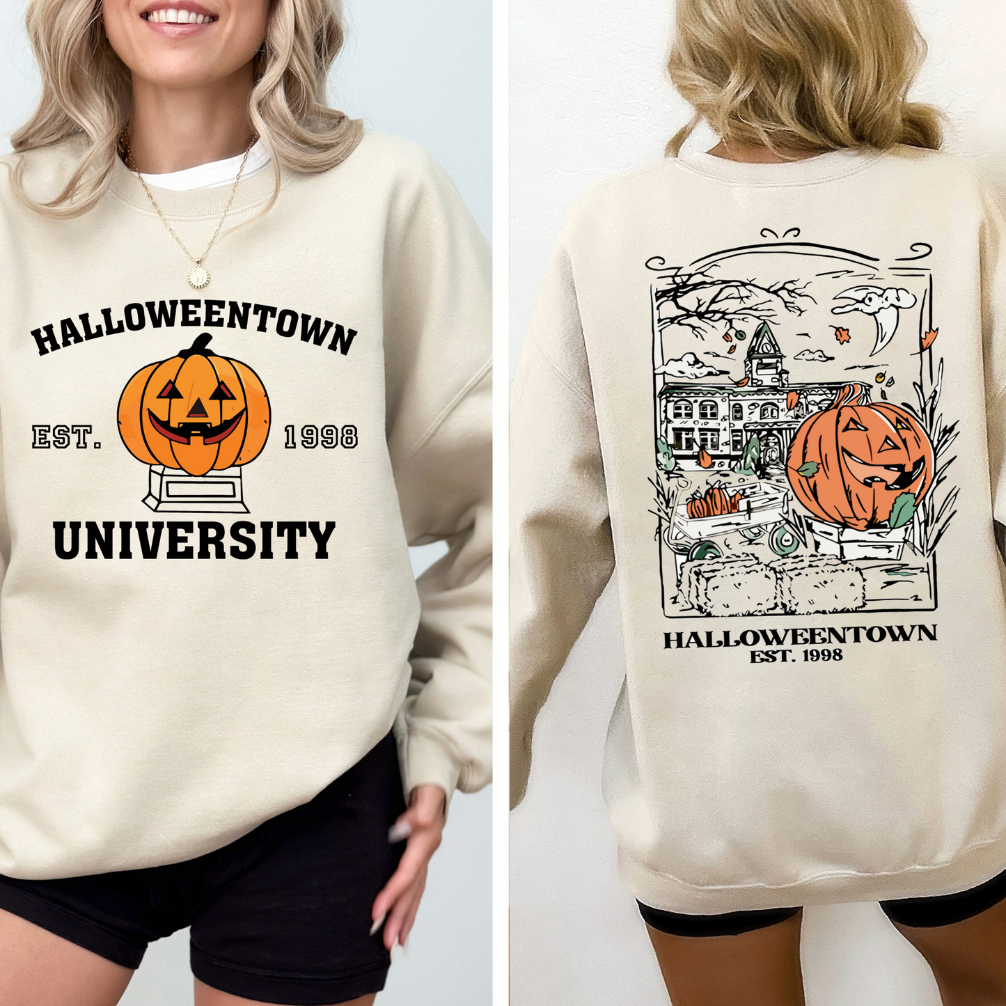 Vintage Halloweentown 1998 T-Shirt - Geschenk für Halloween- und Herbstfans