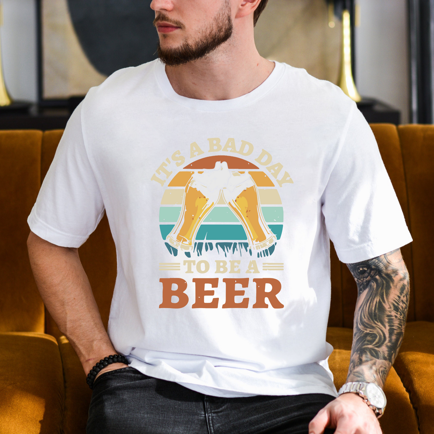 It's A Bad Day To Be A Beer - Lustiges Trinkshirt für Bierfreunde