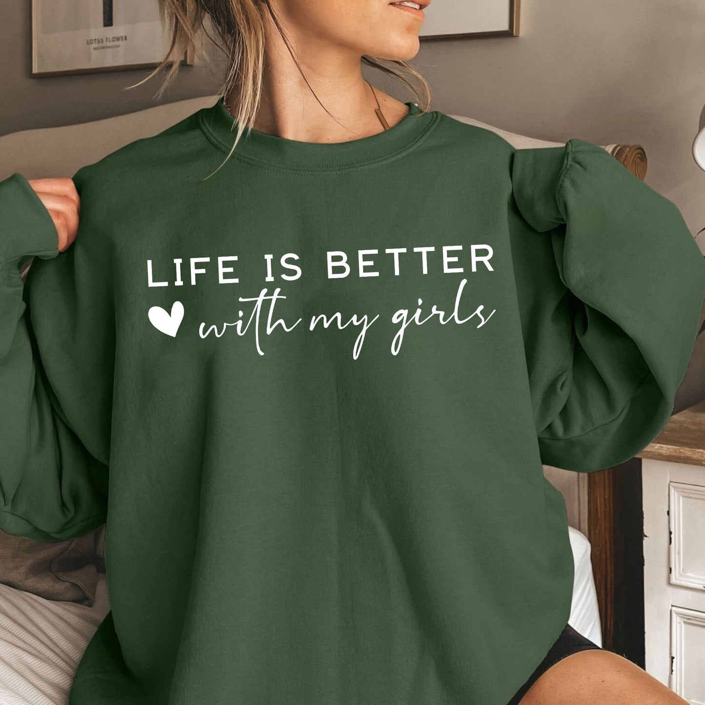 Das Leben ist besser mit meinem Mädchen, Geschenk für Mama