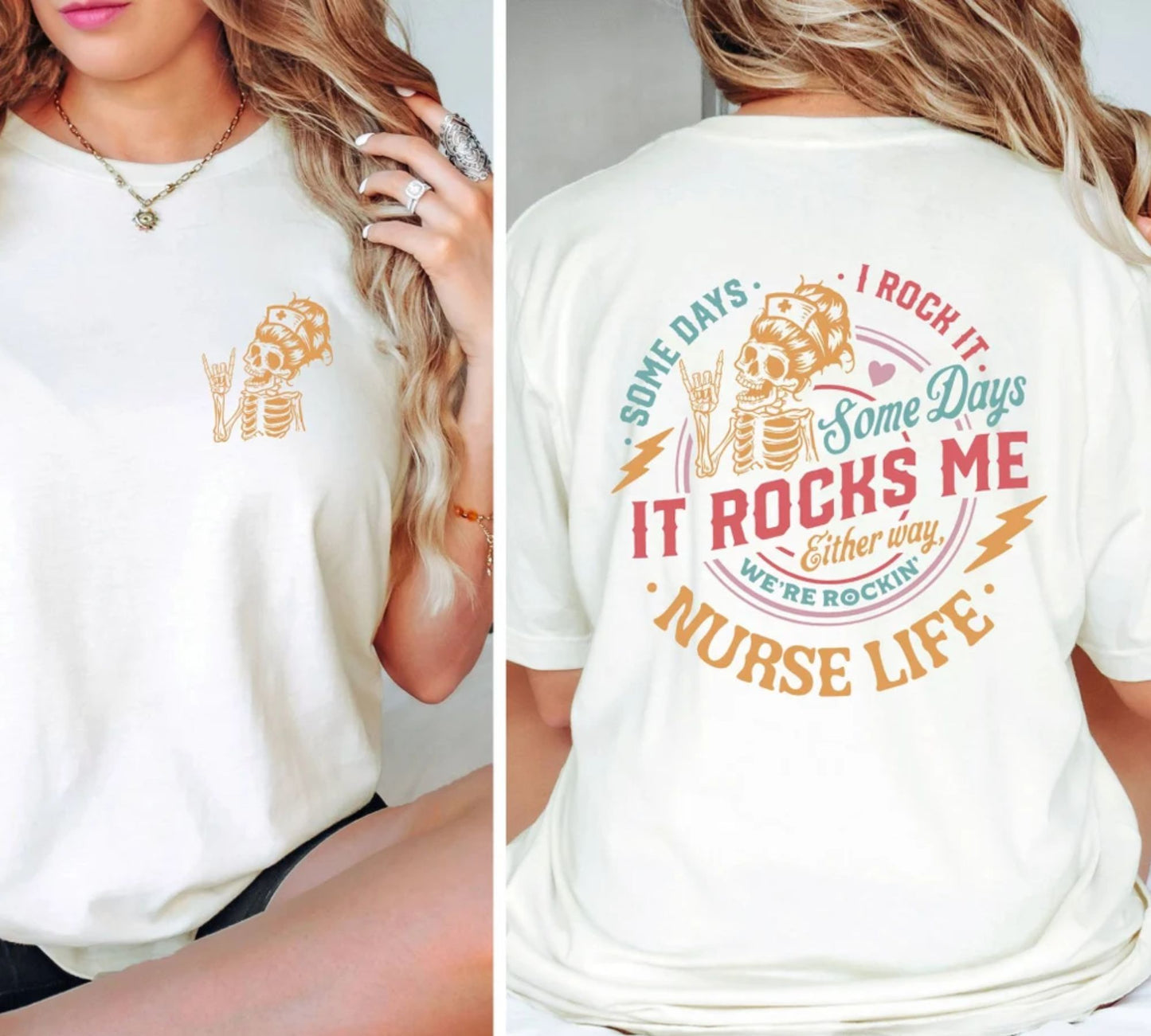 Nurse Life Shirt - Some Days I Rock It Some Days It Rocks Me