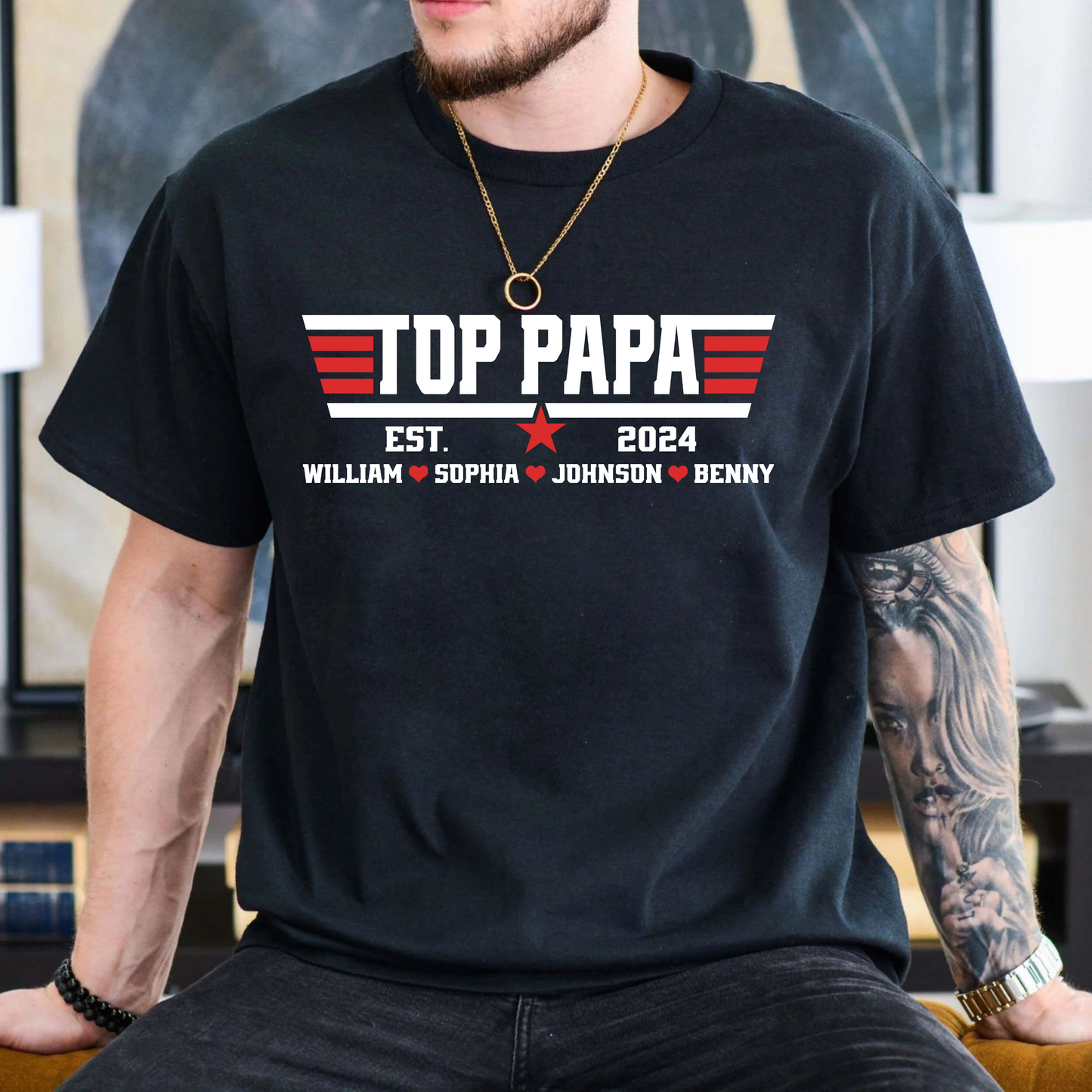 Top Papa: Names & Key Years Customized, Dad's Special Tribute