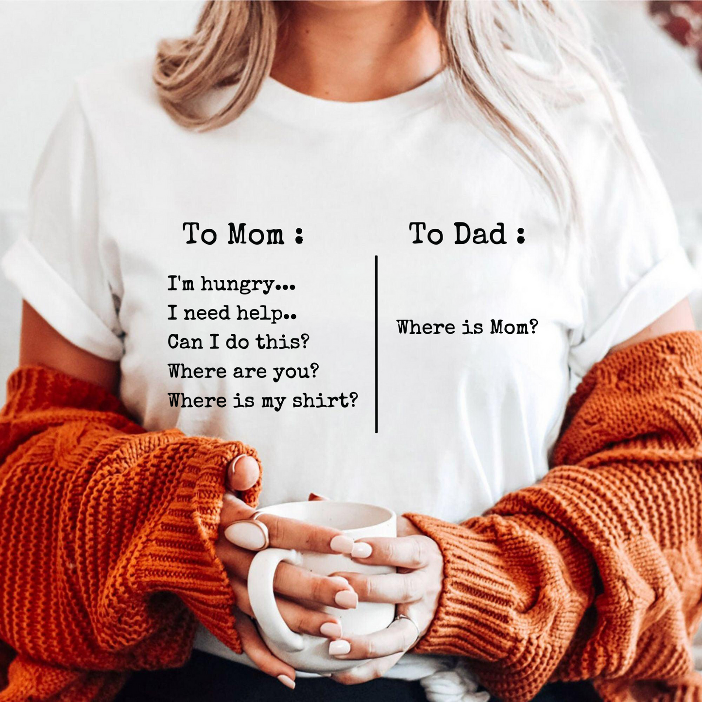 To Mom To Dad Shirt