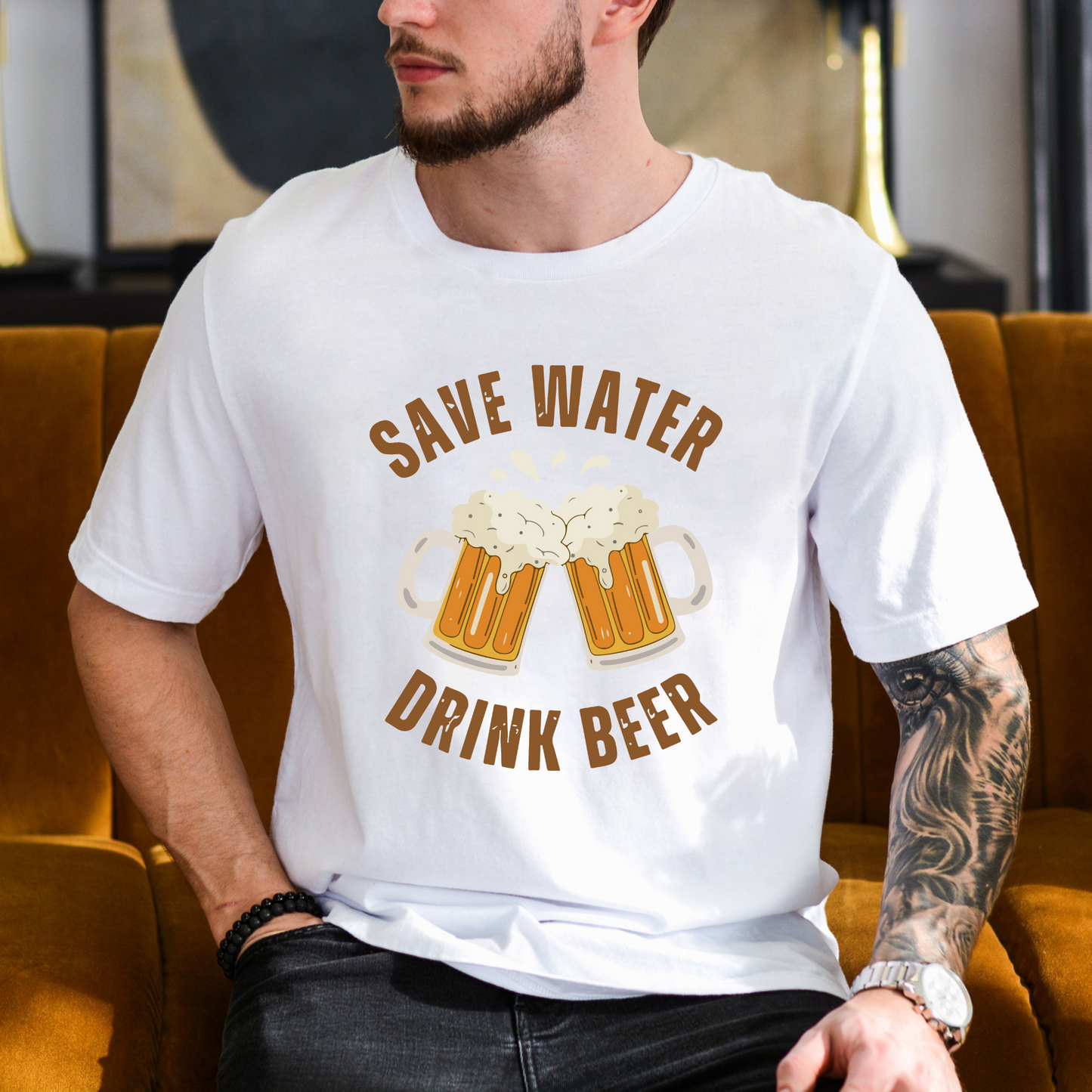 Biergenuss - Lustiges Sommer-T-Shirt für Ihn