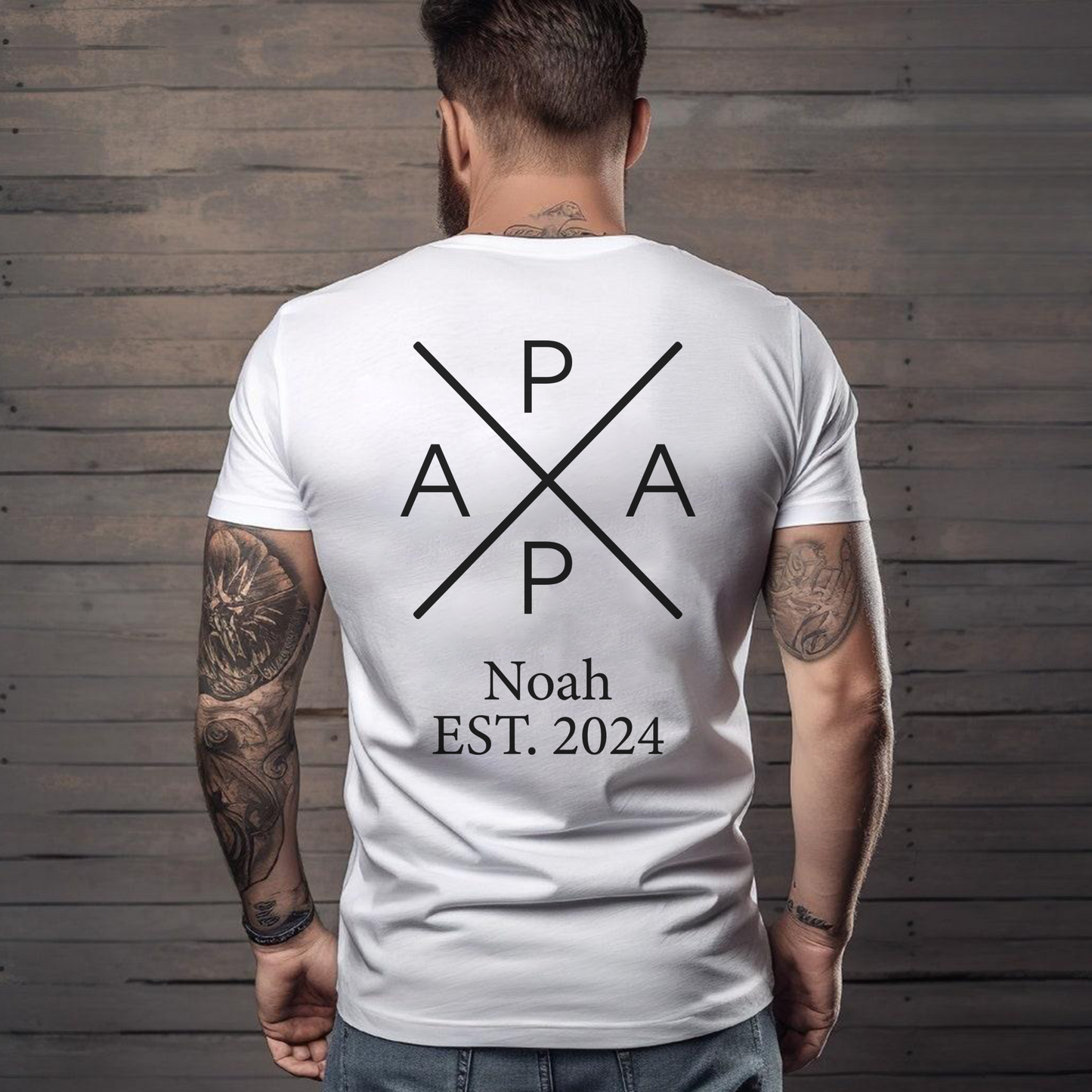 Papa's Pride - Celebrated with Names and Special Years