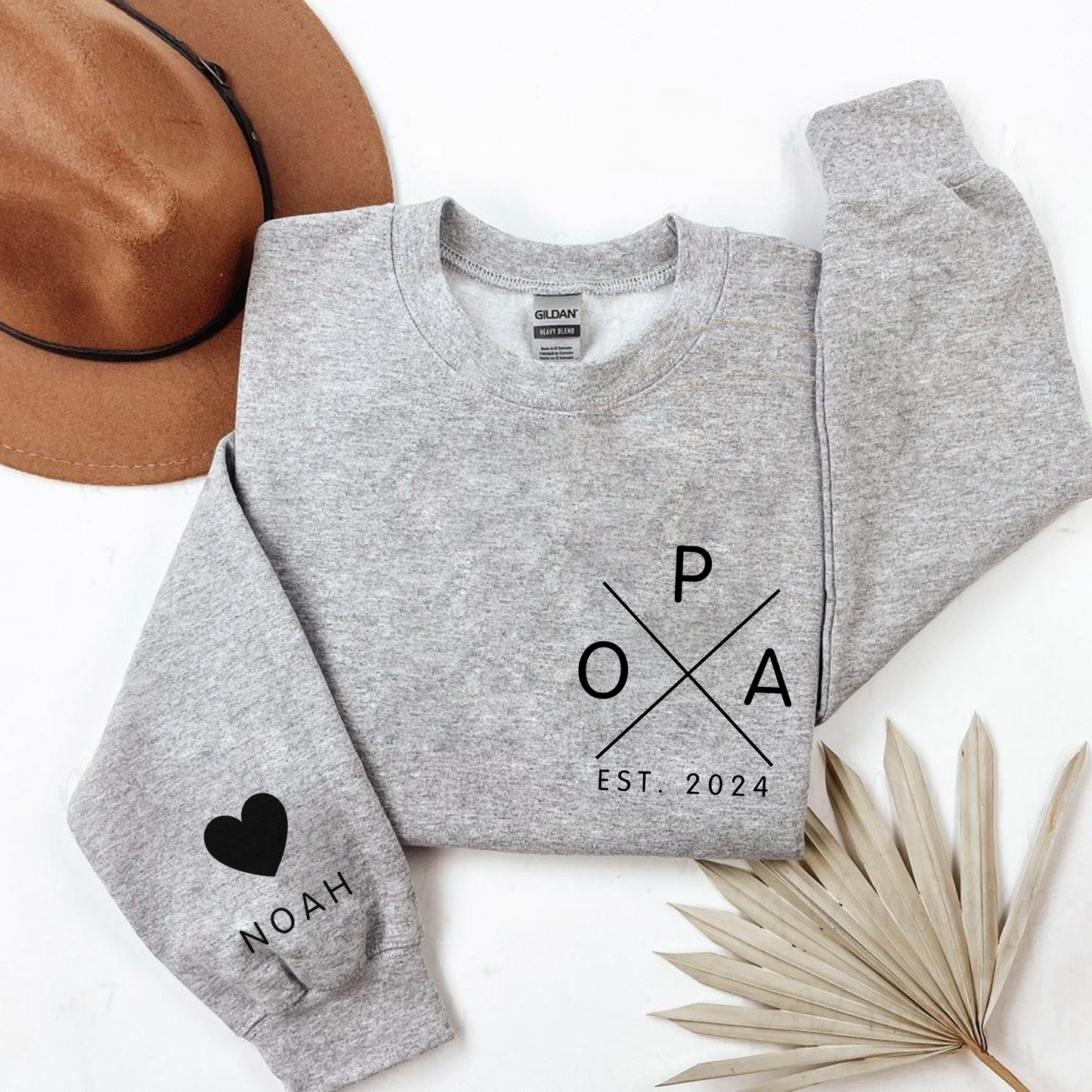 Personalisiertes Jahr Opa Shirt - Mit Herzensnamen