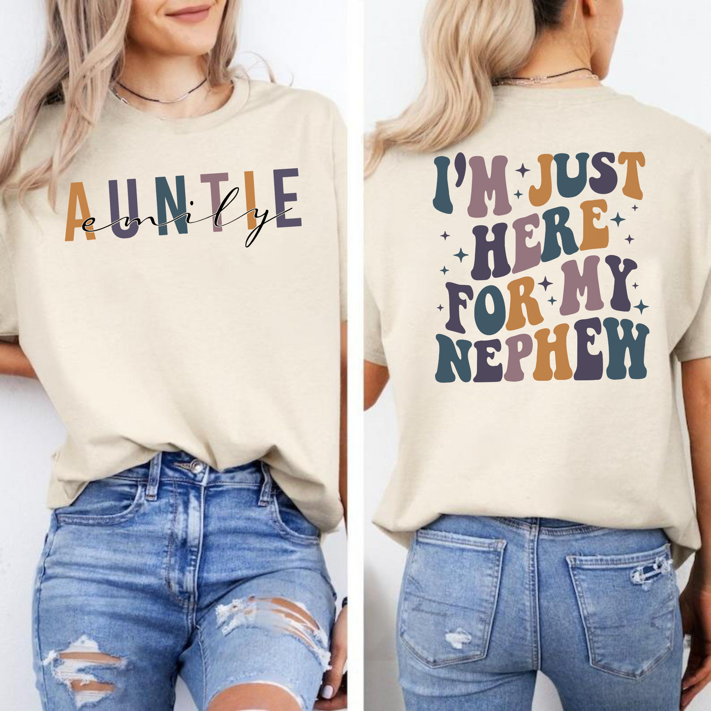 Persönliches Tantenlob-Shirt - Feiern Sie sie mit einem individuellen Namen