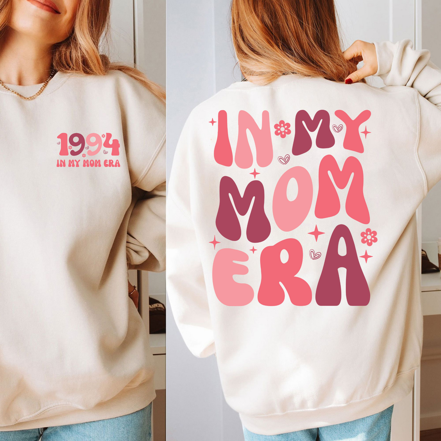 Mama-Jahre - Personalisierter Jahrgang Sweatshirt für Mütter