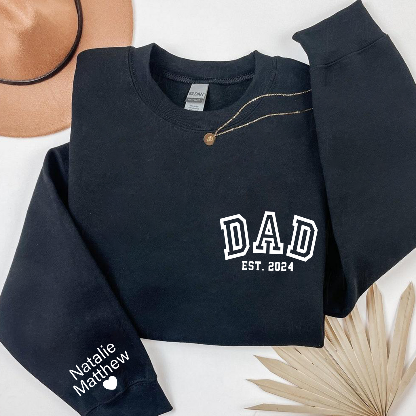 Dad's Love Story Sweatshirt - Names & Year for Father's Day